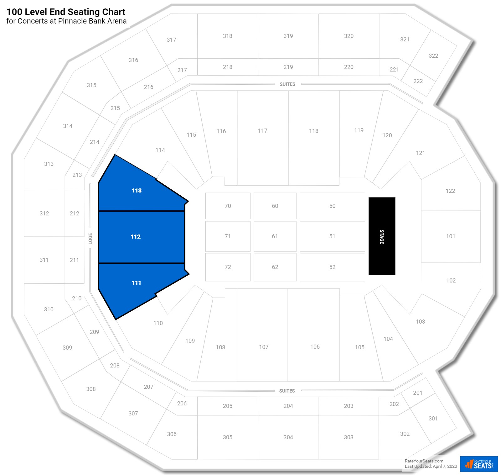 Pinnacle Bank Arena Seating for Concerts - RateYourSeats.com