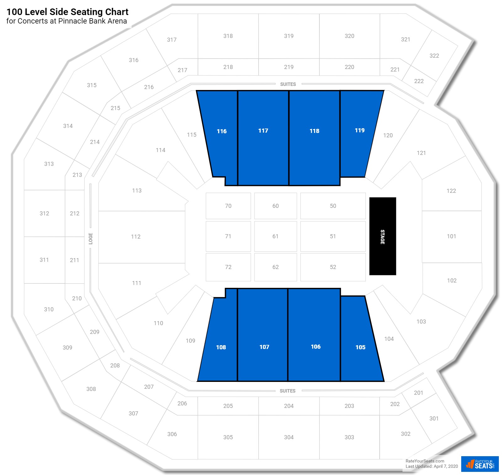 Pinnacle Bank Arena Seating for Concerts - RateYourSeats.com