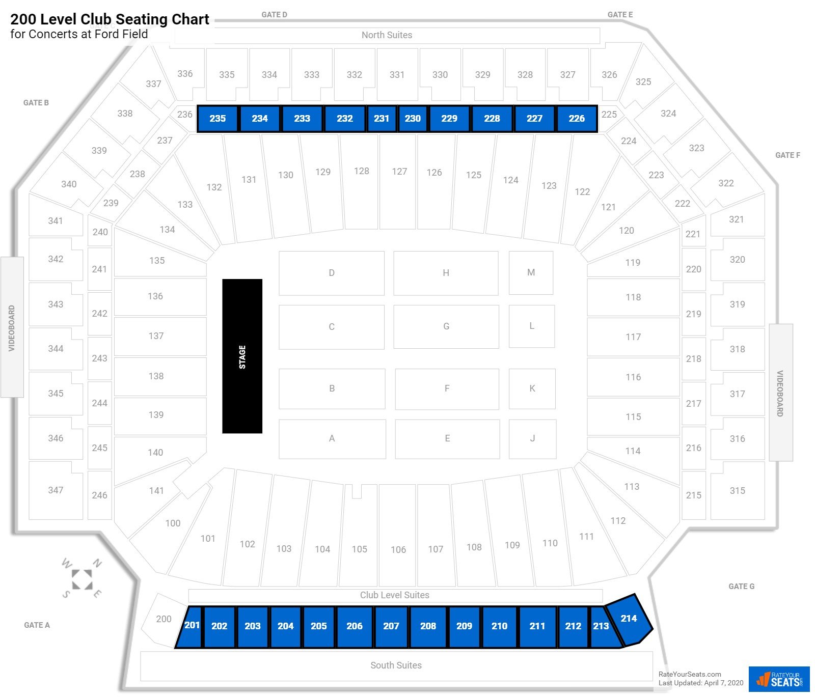 Ford Field Seating For Concerts - RateYourSeats.com