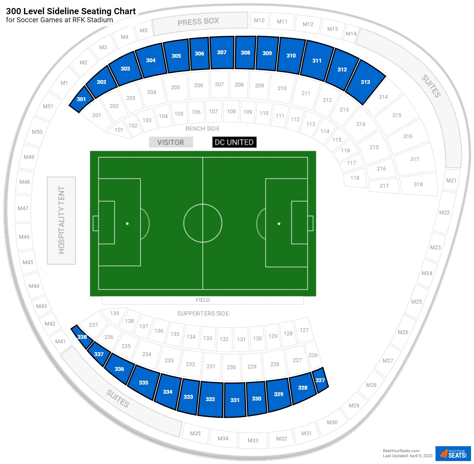 Rfk Stadium Seating Chart