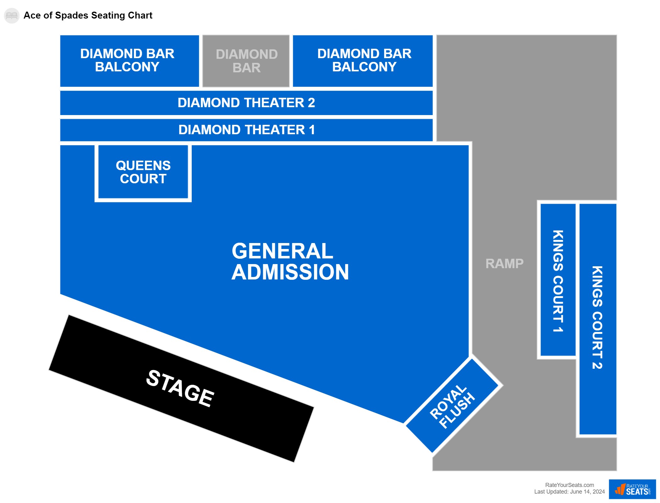 Ace of Spades Seating Chart