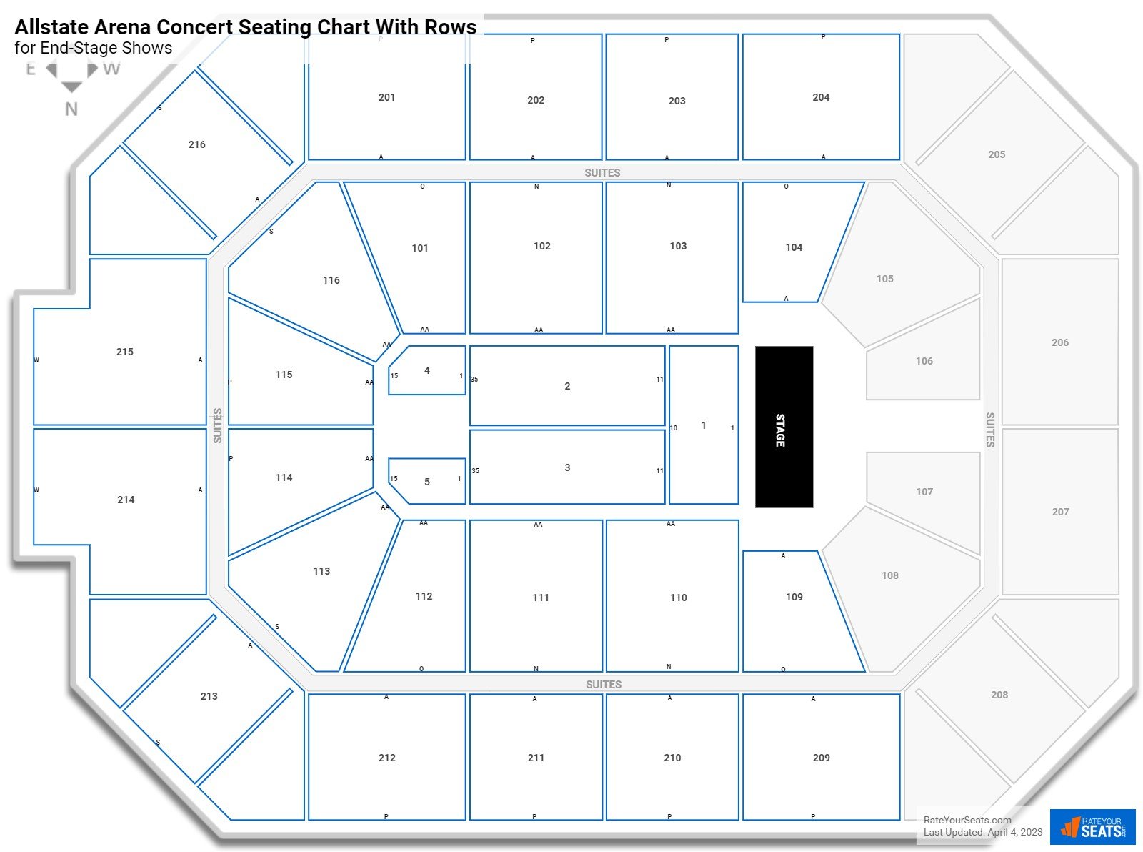 Allstate Arena Seating Chart View