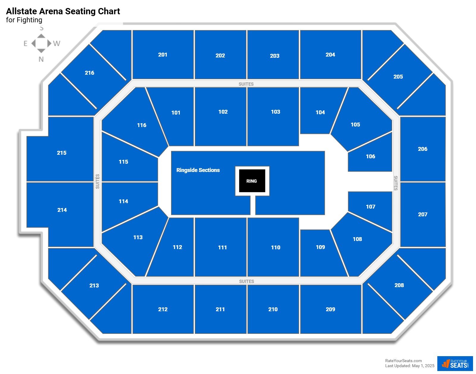 Allstate Arena Fighting Seating Chart