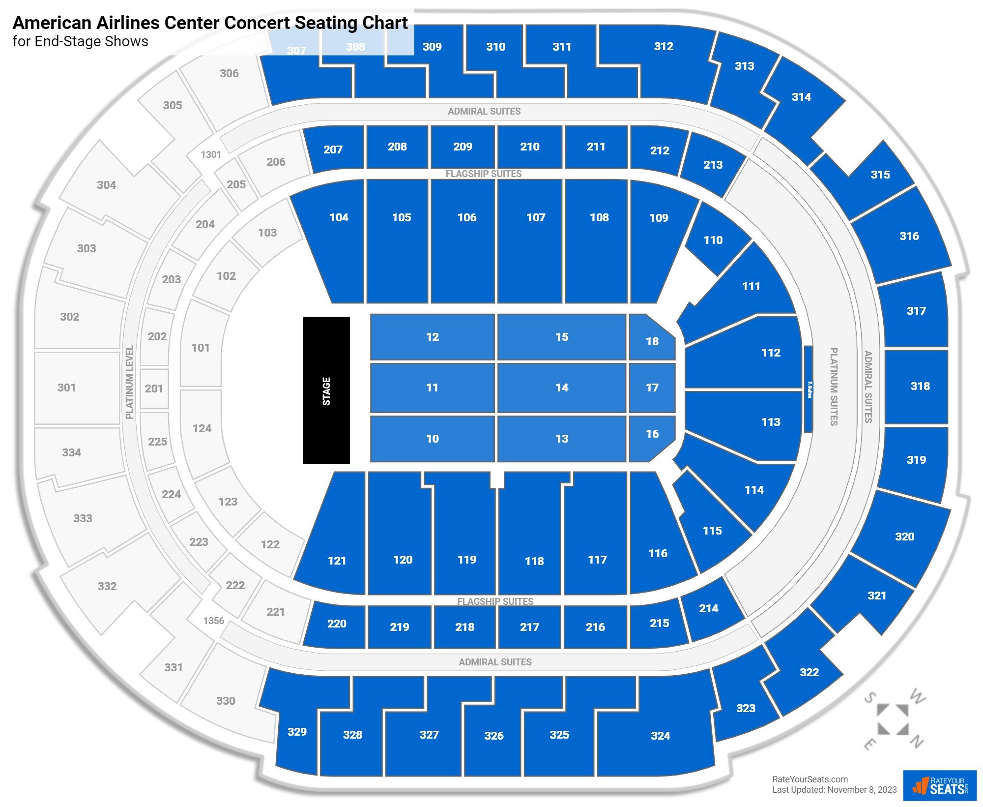 American Airlines Center Concert Seating Chart - RateYourSeats.com