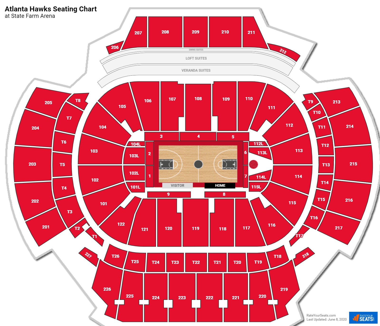 royal farms arena seating with rows