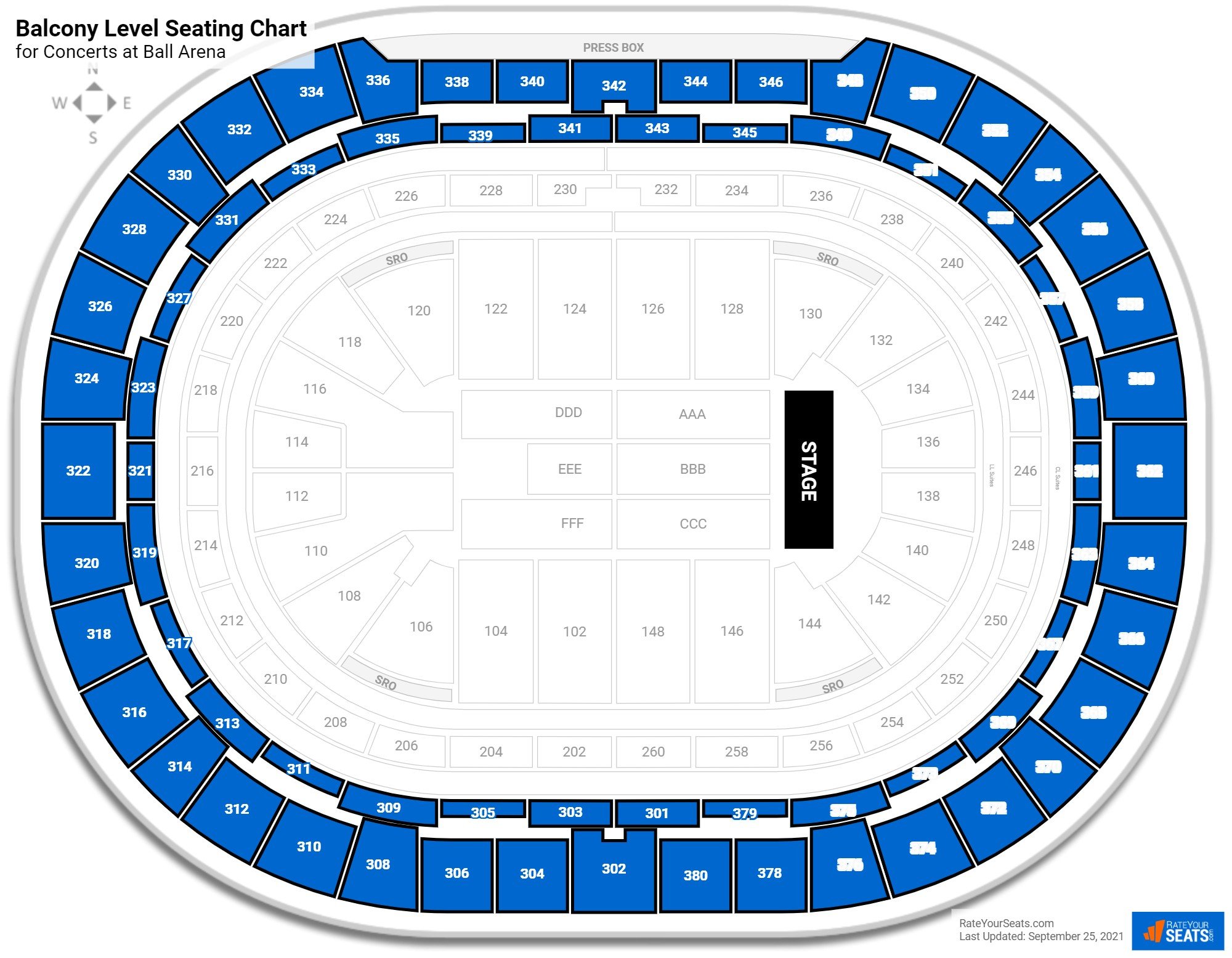 Ball Arena Seating Chart + Rows, Seats and Club Info - santos.cis.ksu.edu
