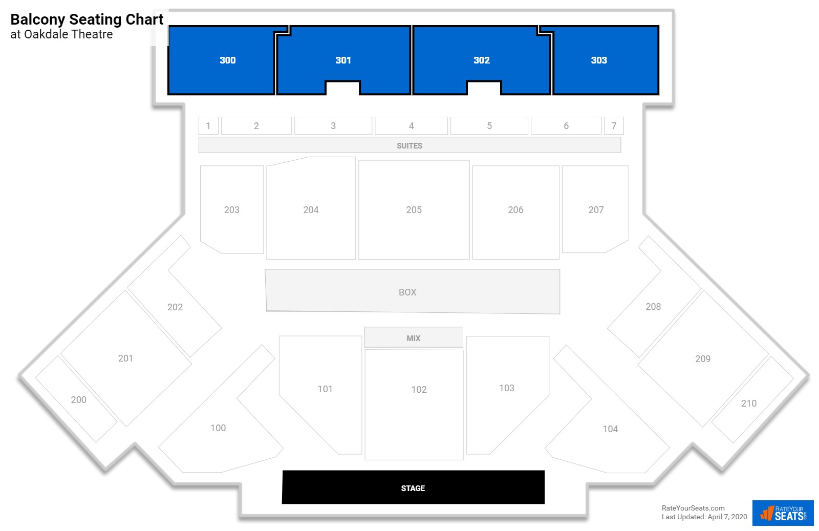 Oakdale Theatre Seating - RateYourSeats.com