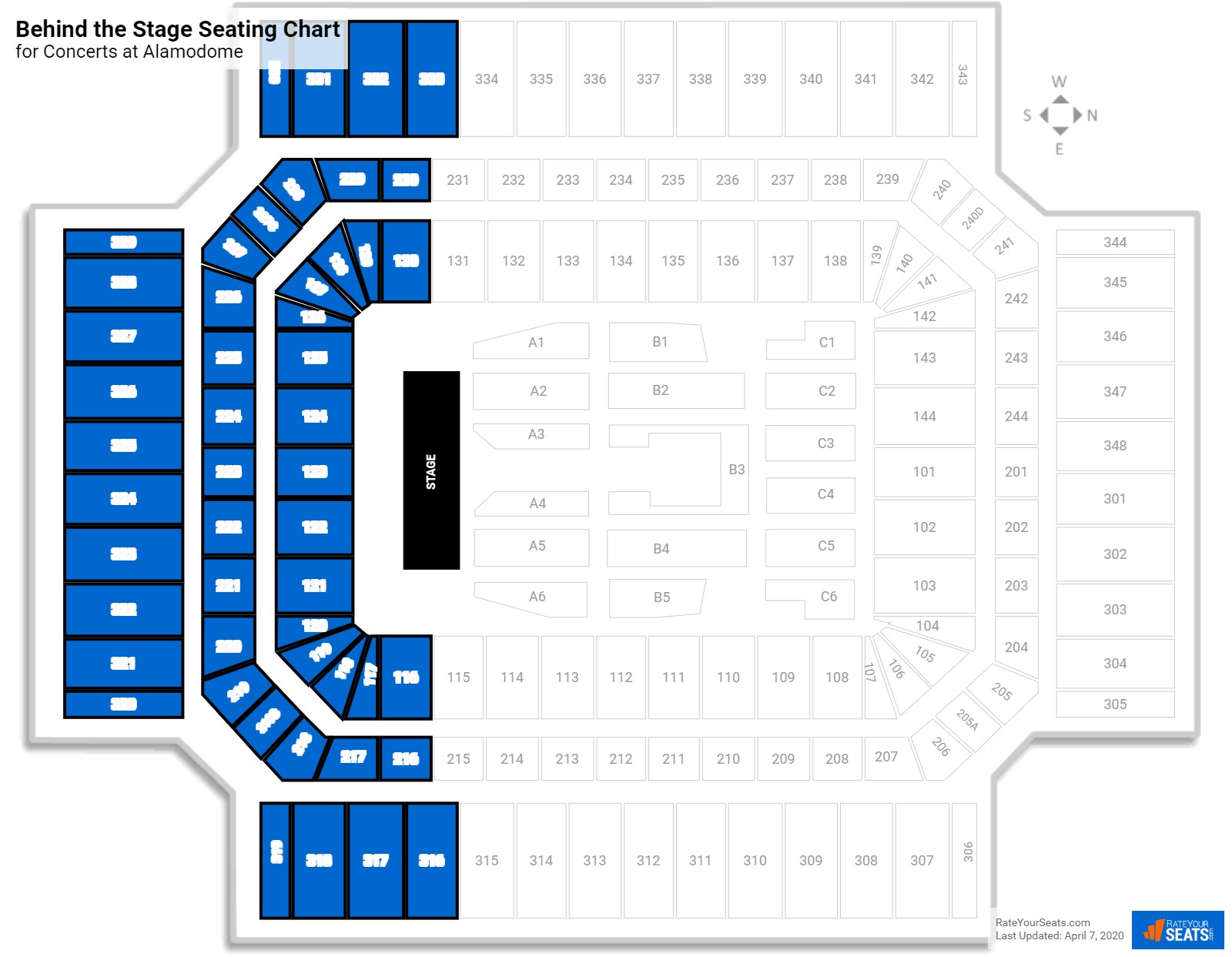 Alamodome Seating for Concerts - RateYourSeats.com