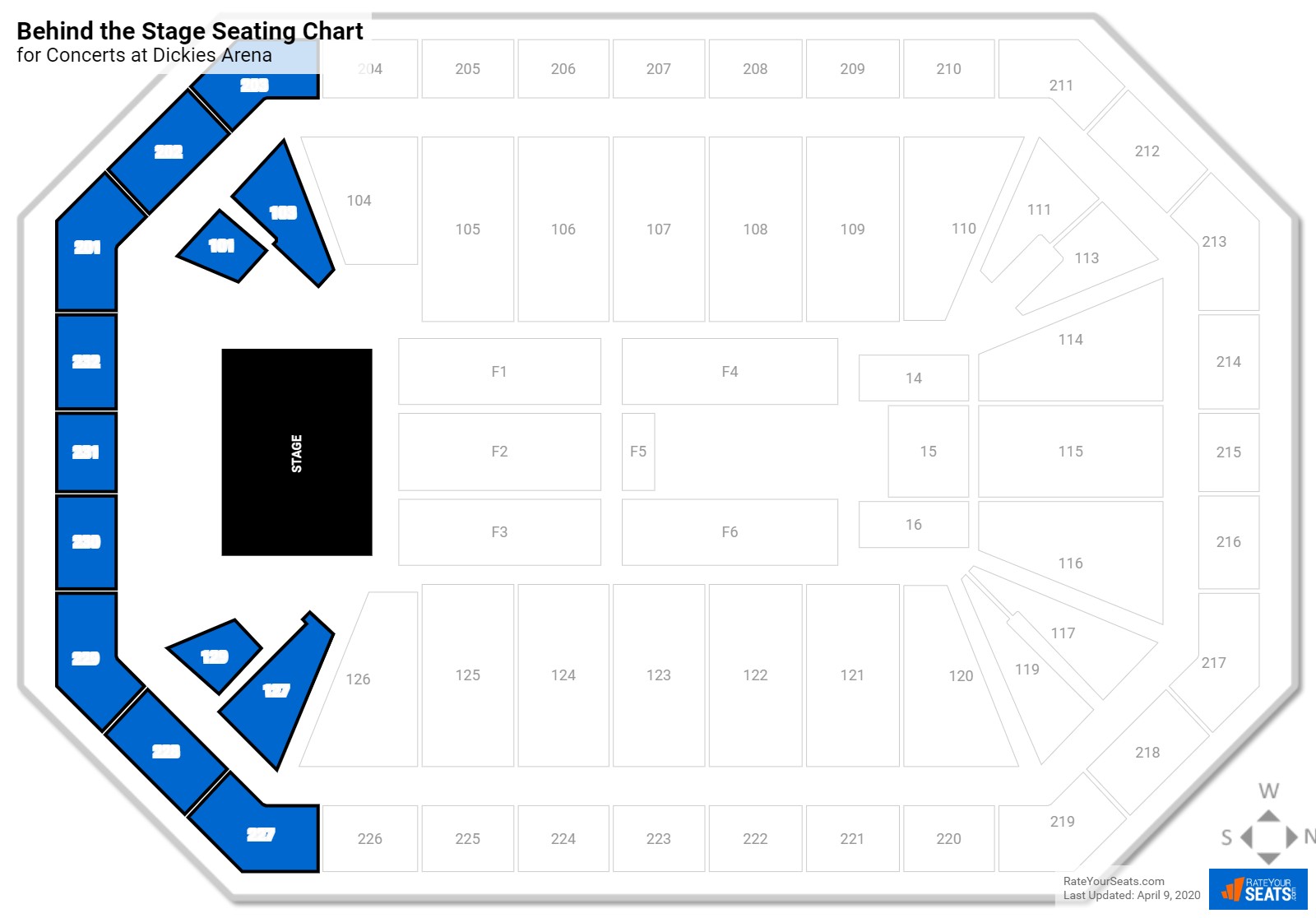 Dickies Arena Seating for Concerts - RateYourSeats.com