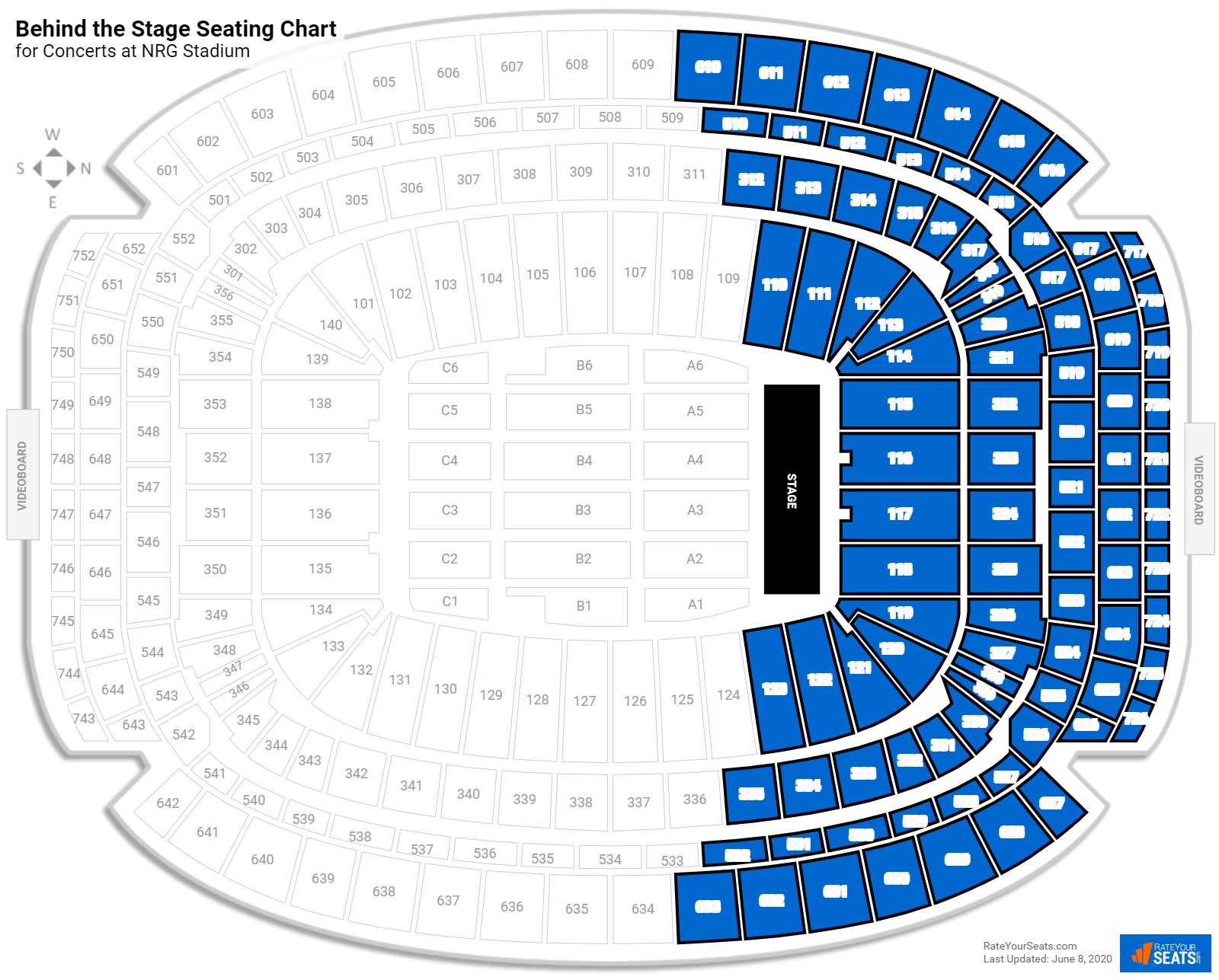 NRG Stadium Seating for Concerts