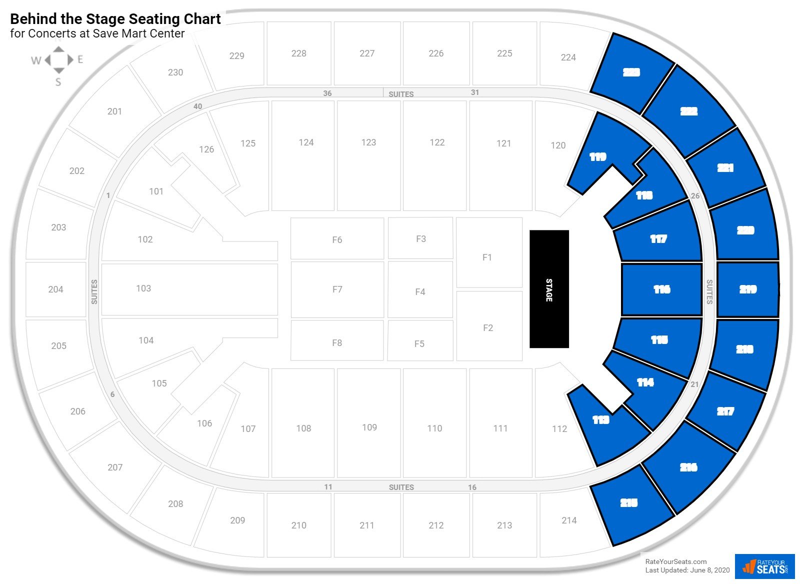 Save Mart Center Seating