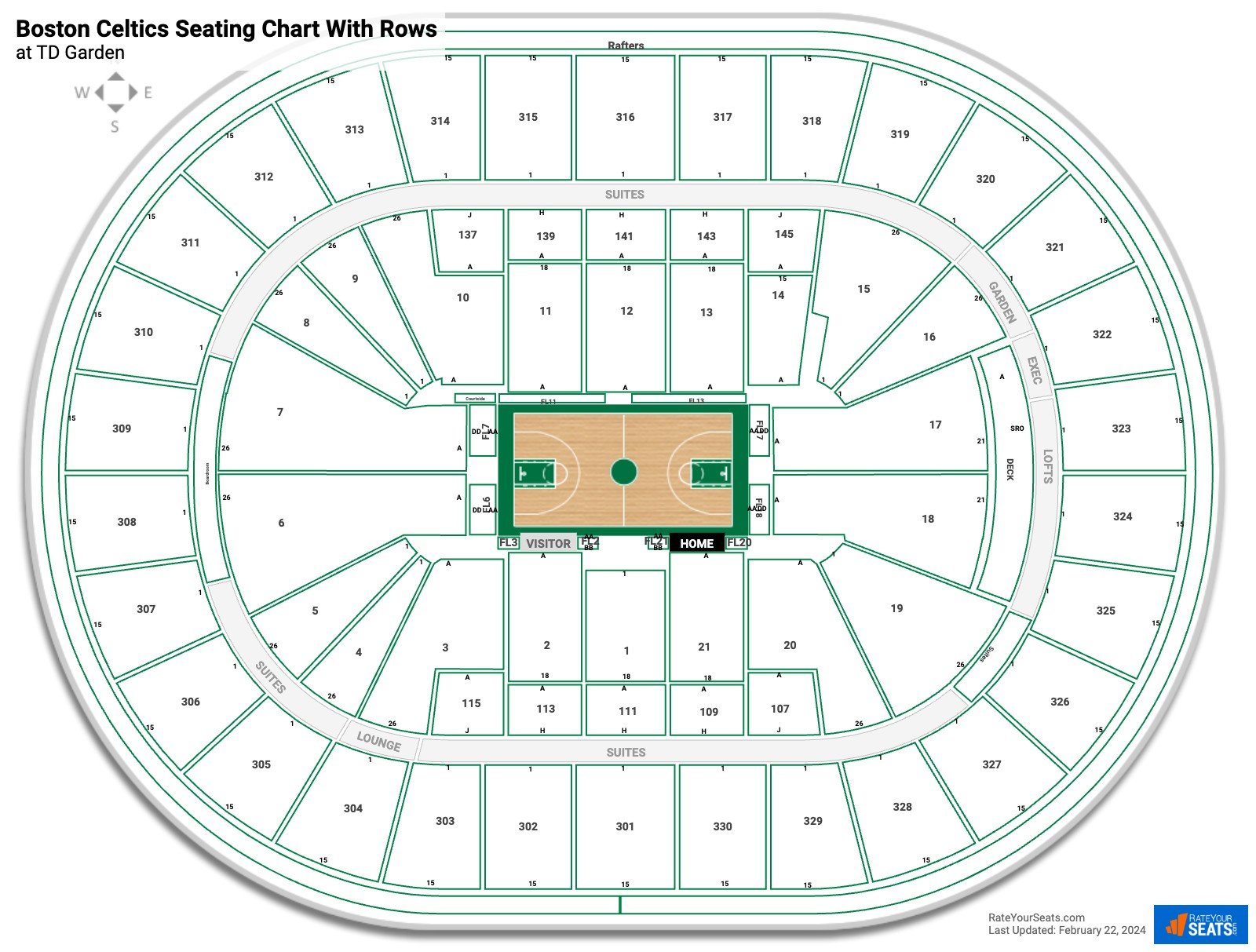Td Garden Seating Chart  Seating Charts & Tickets