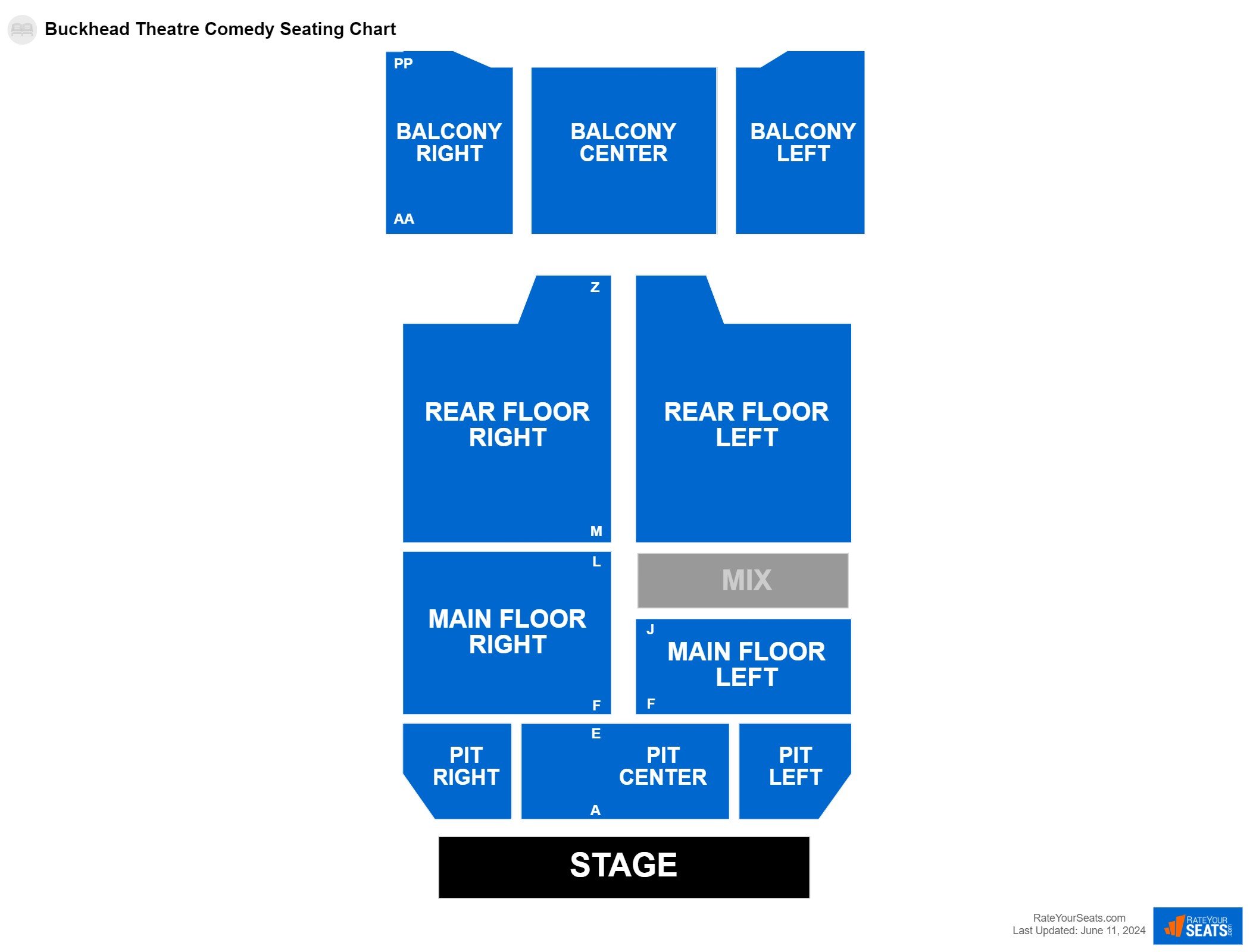 Buckhead Theatre Seating Charts - RateYourSeats.com