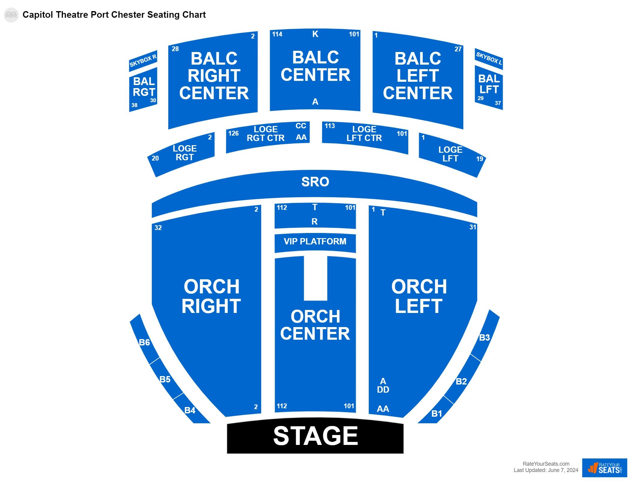 Capitol Theatre Port Chester Seating Chart