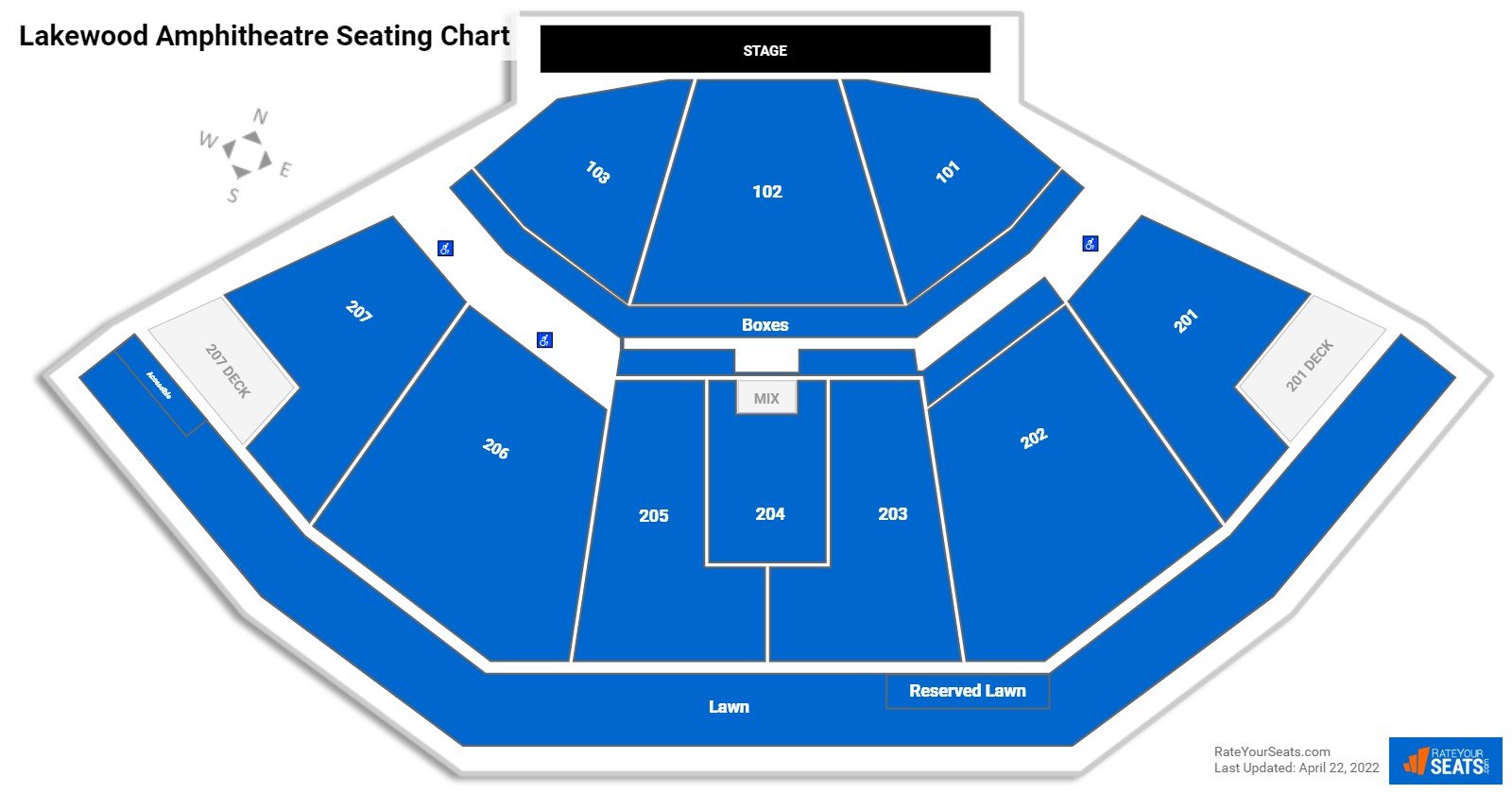 Lakewood Amphitheatre Seating Chart Pit | Cabinets Matttroy