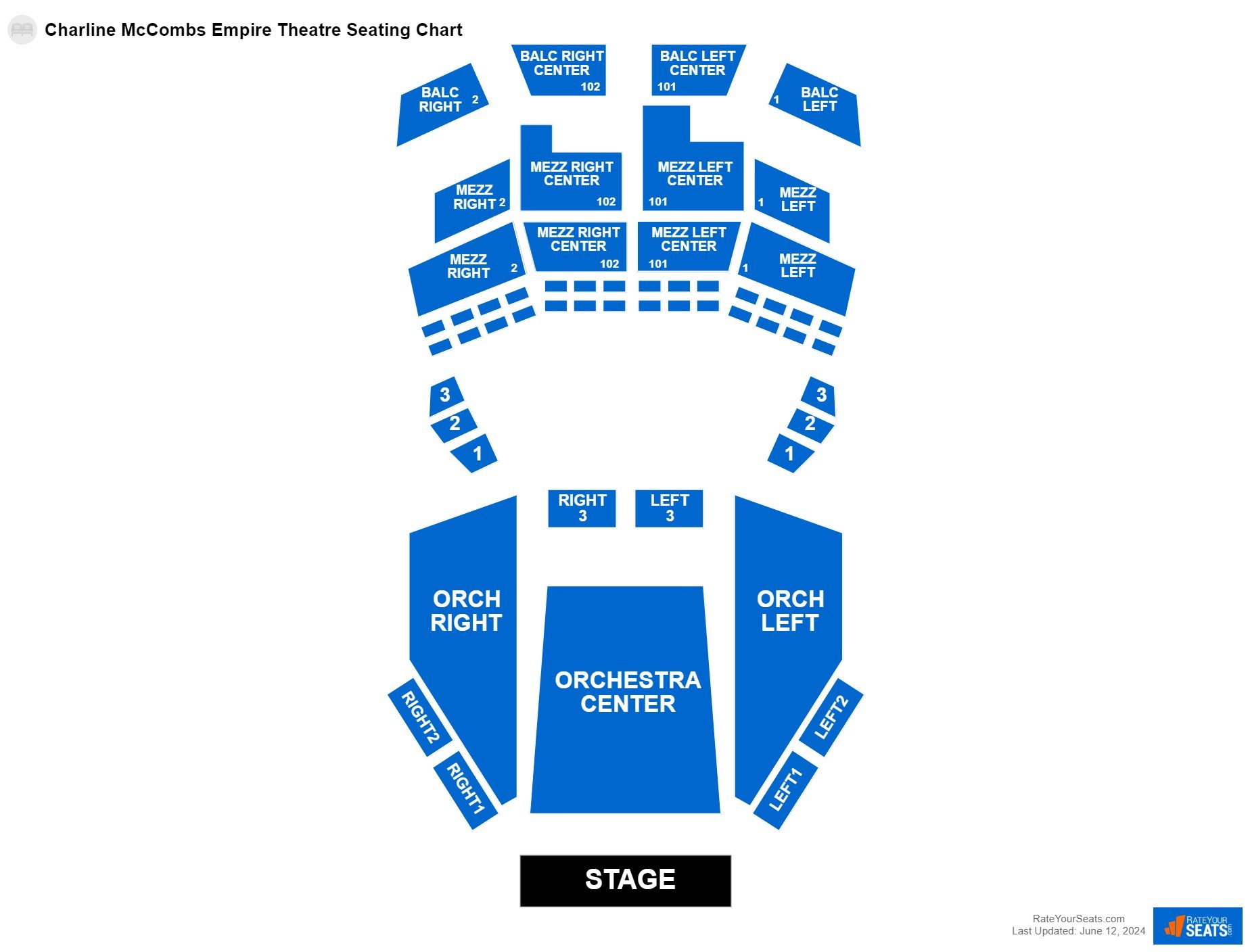 Charline Empire Theatre Seating Chart