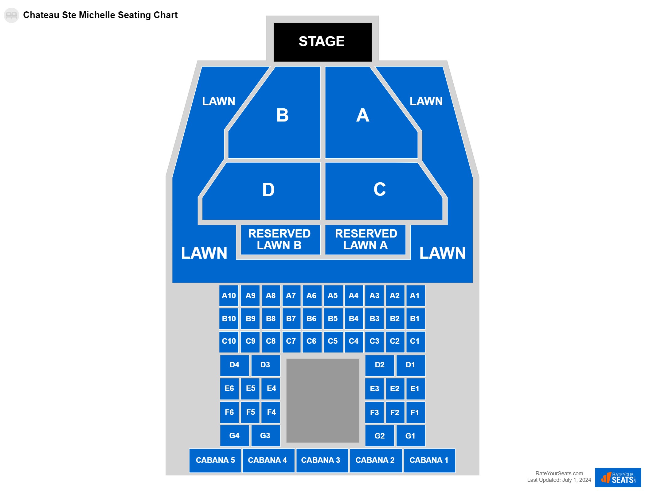 Chateau Ste Michelle Seating Chart - RateYourSeats.com