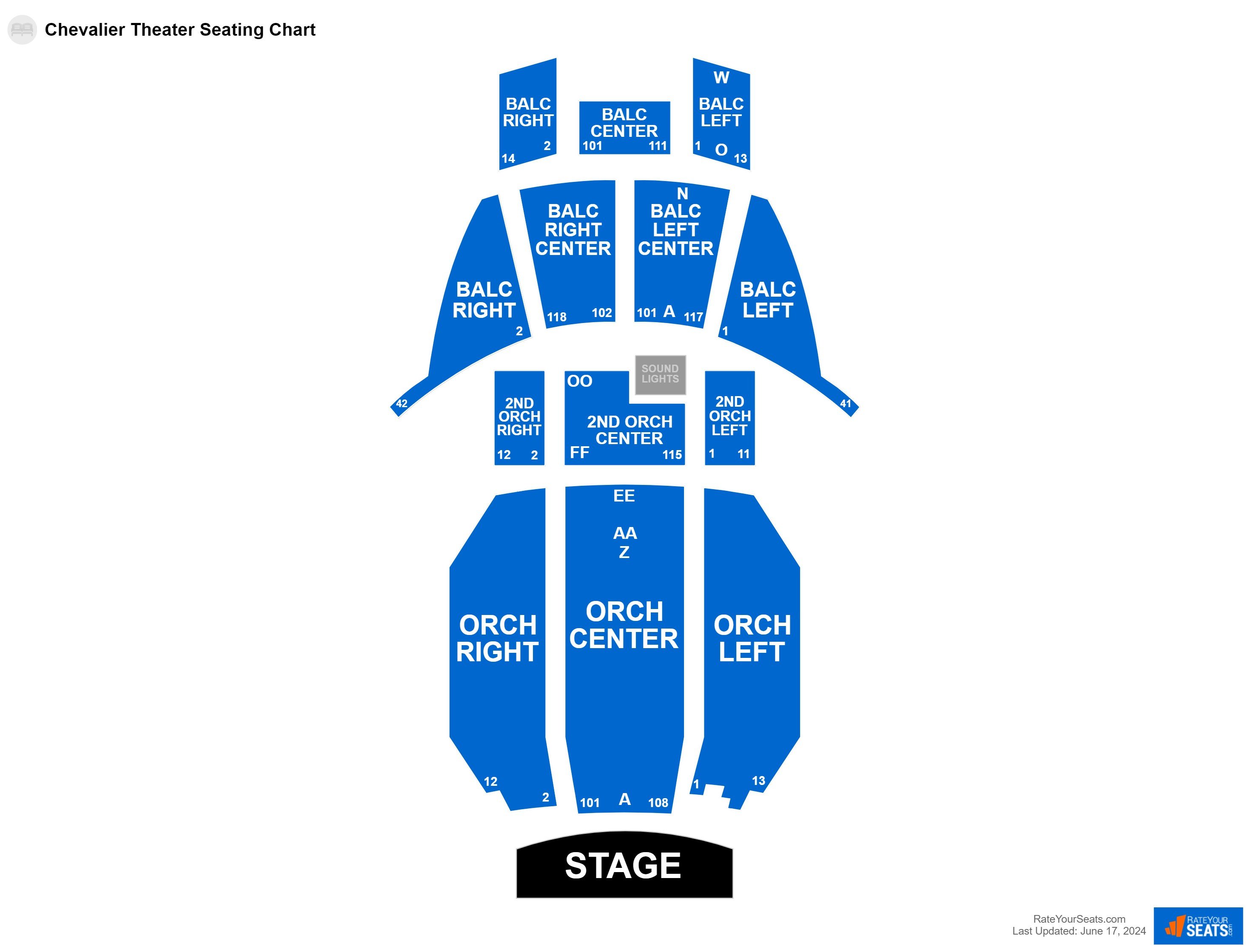 Chevalier Theater Seating Chart