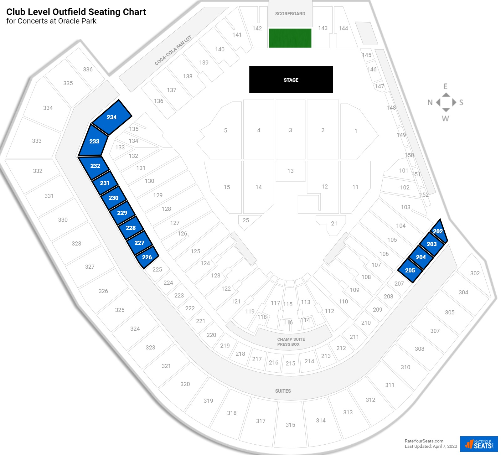 Oracle Park Seating Chart With Rows