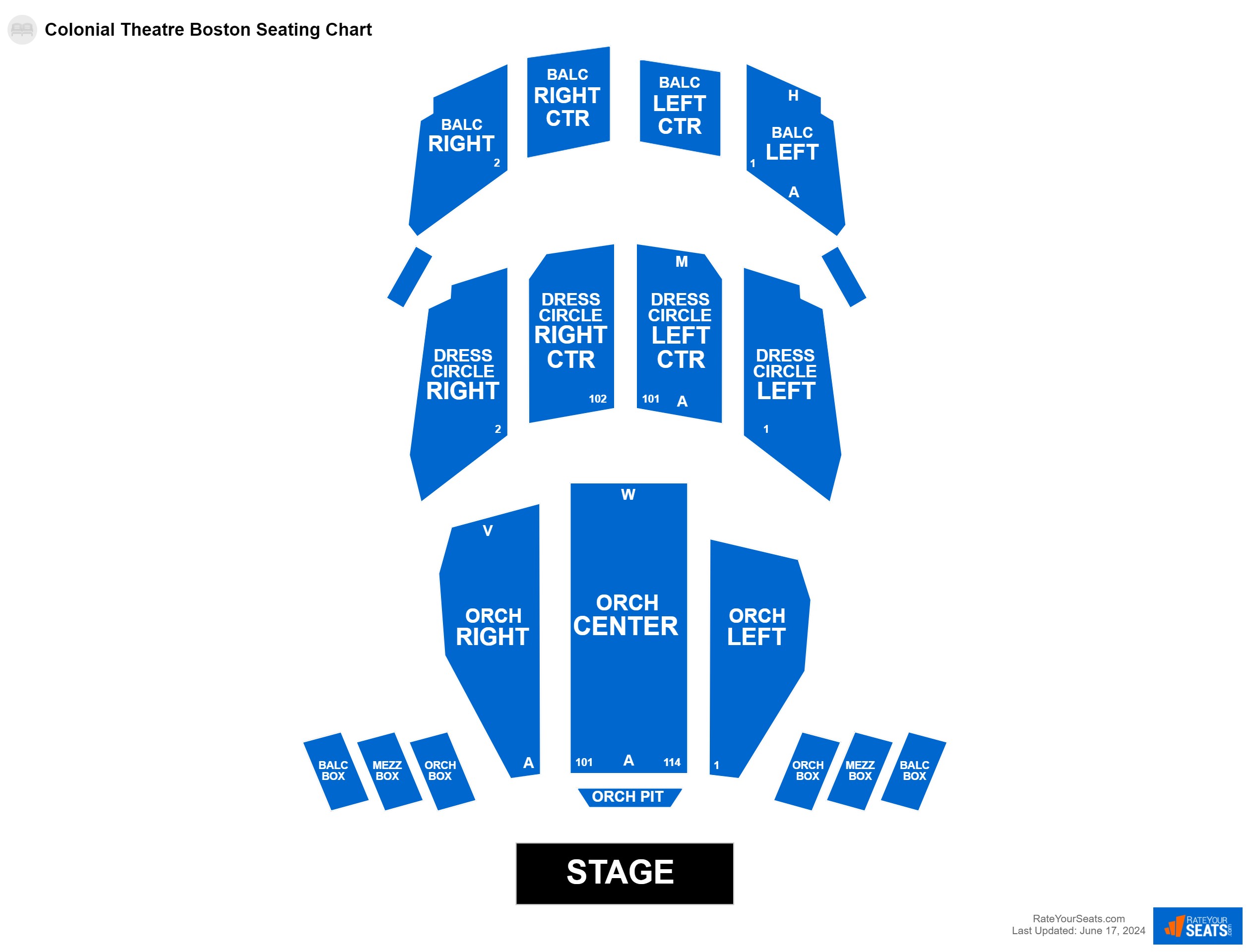 Colonial Theatre Boston Seating Chart