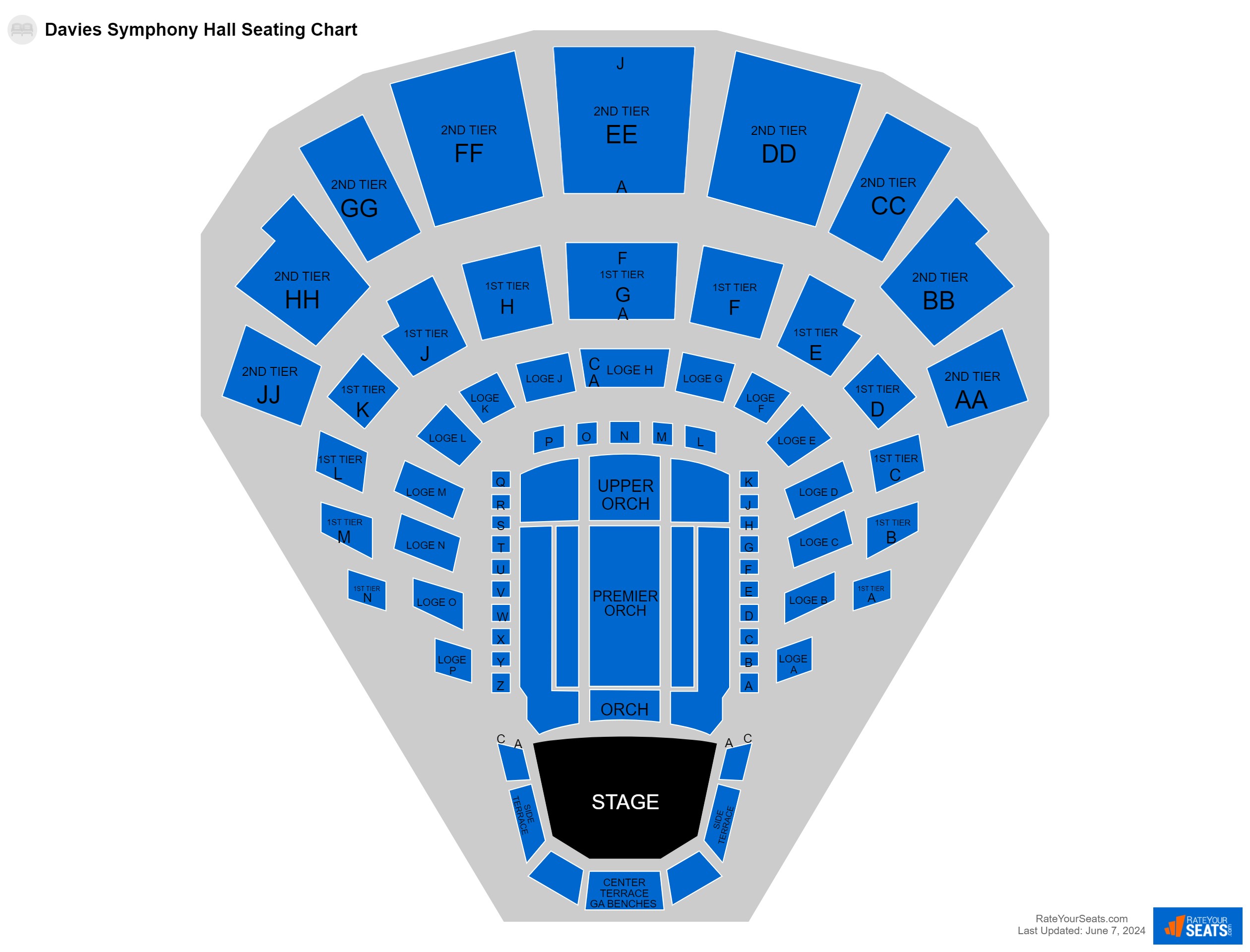 Davies Symphony Hall Seating Chart