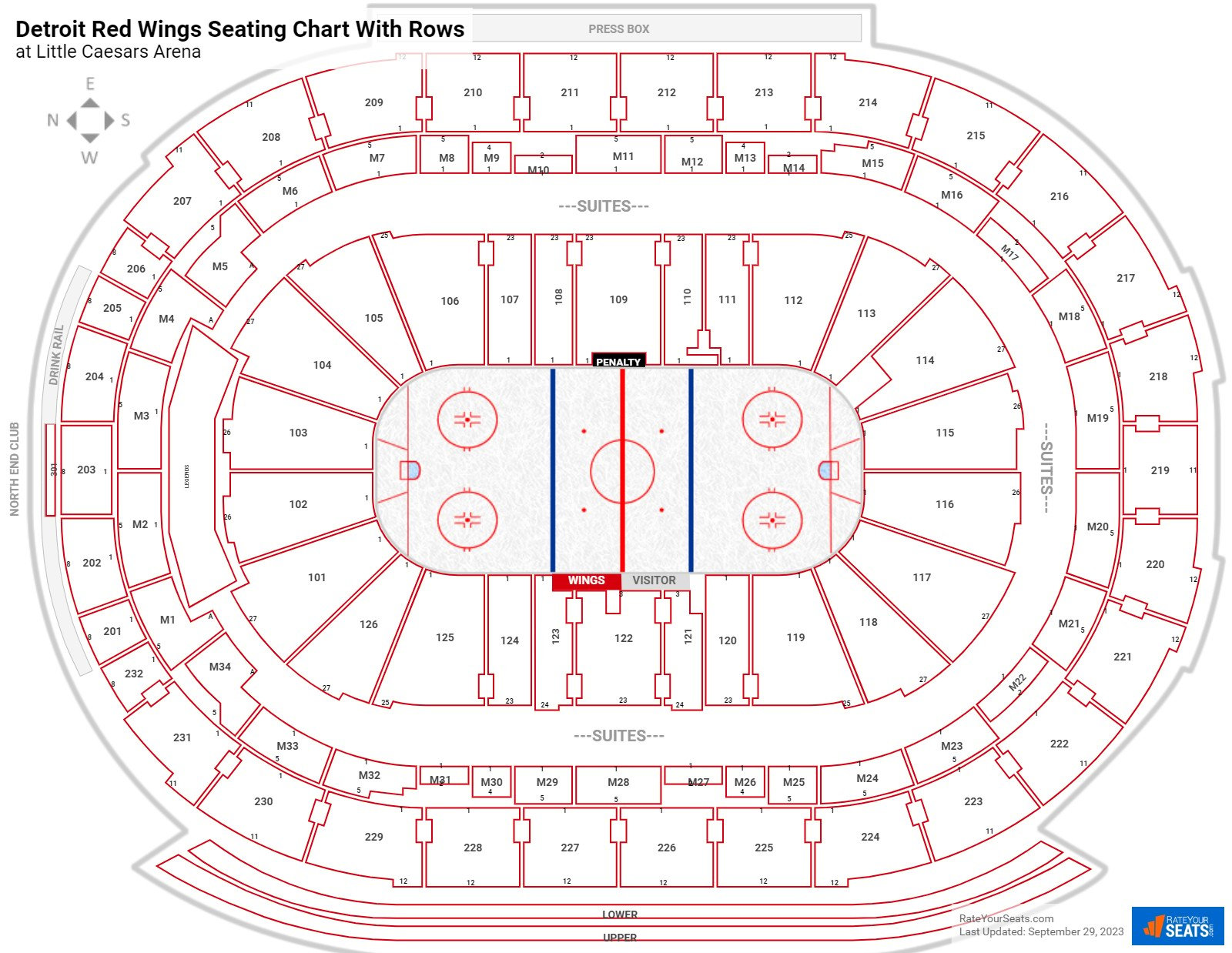 Little Caesars Arena Tickets & Seating Chart - ETC