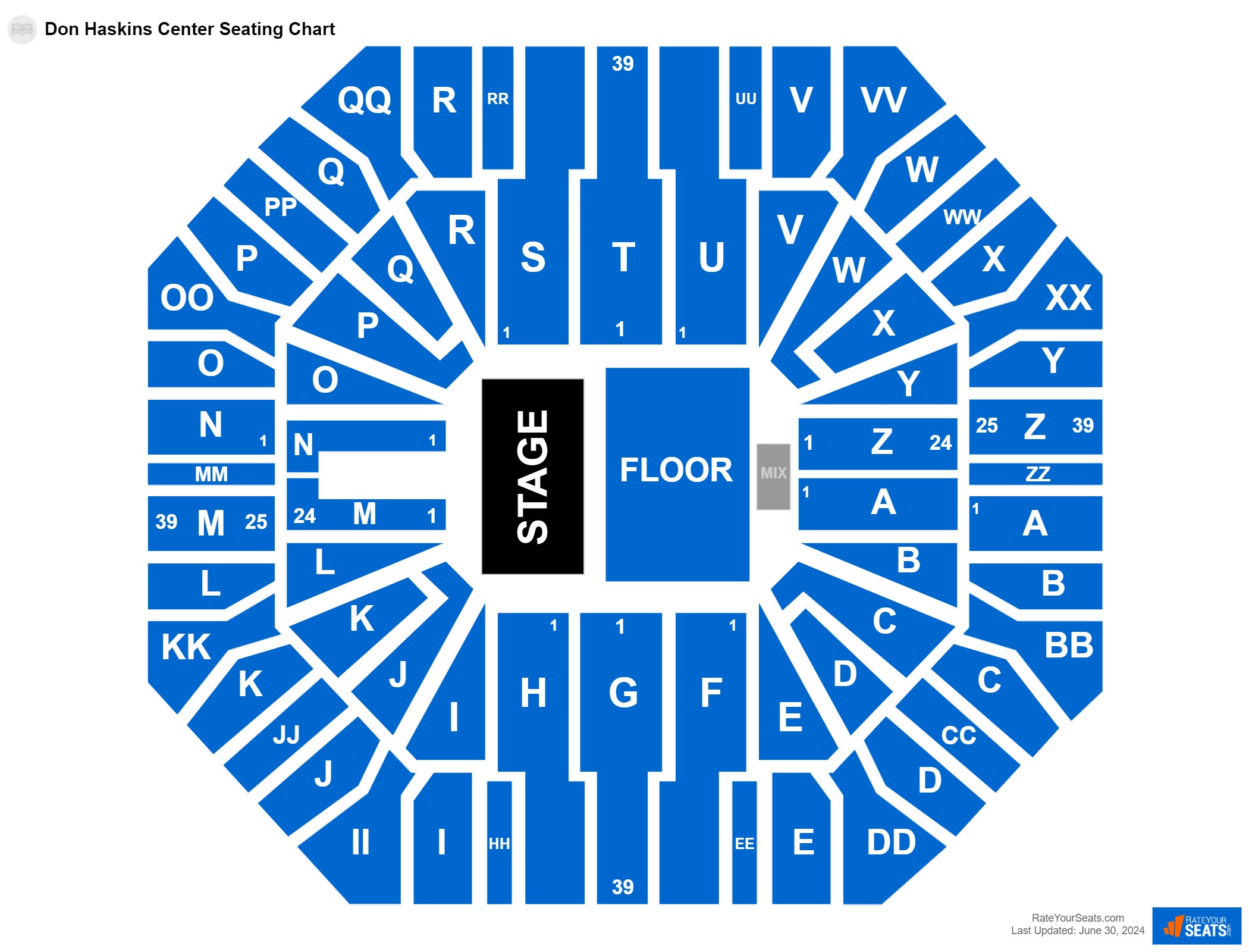 Don Haskins Center Seating Chart - RateYourSeats.com