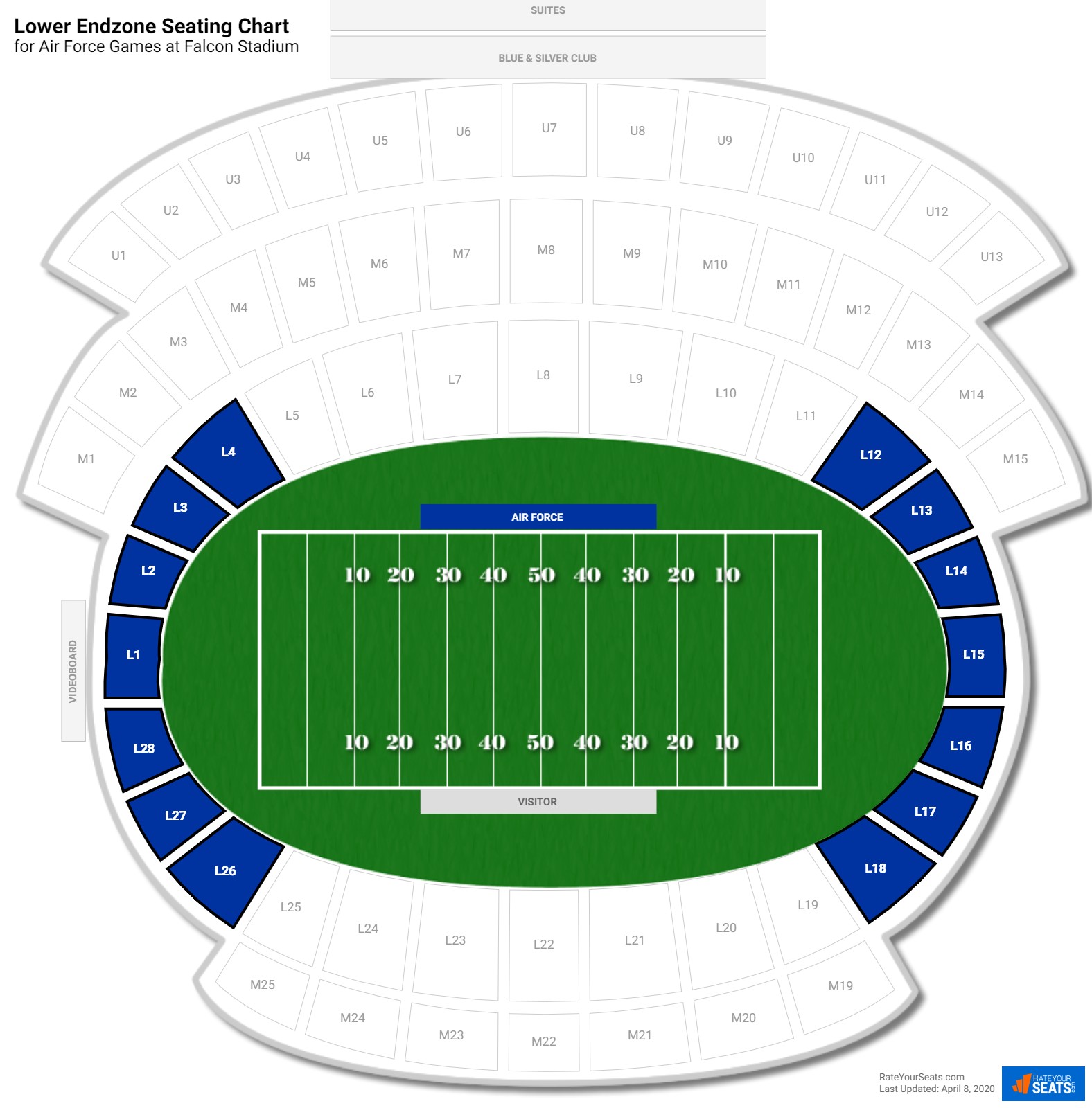 Falcon Stadium (Air Force) Seating Guide - RateYourSeats.com