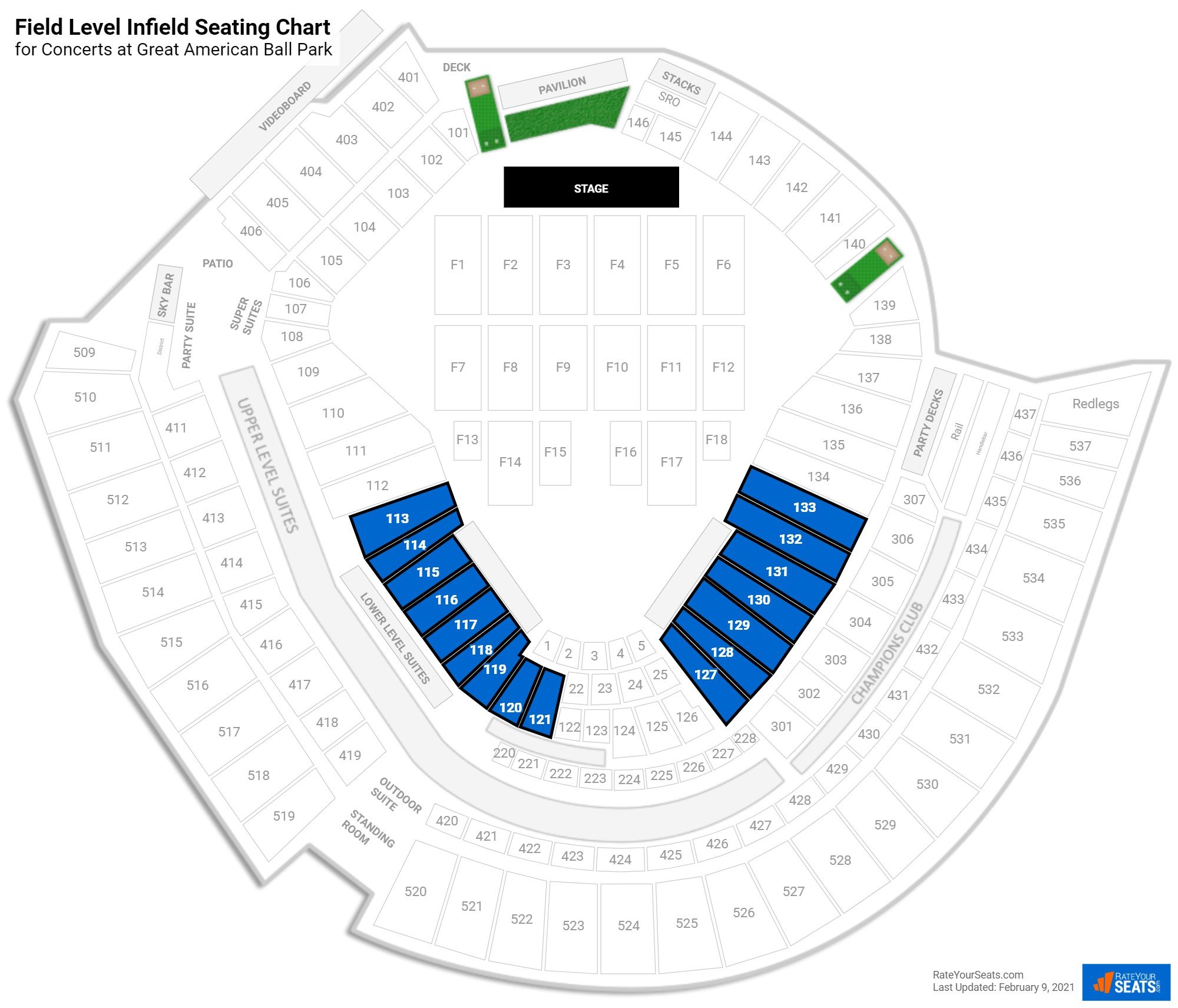 Great American Ballpark Interactive Seating Chart