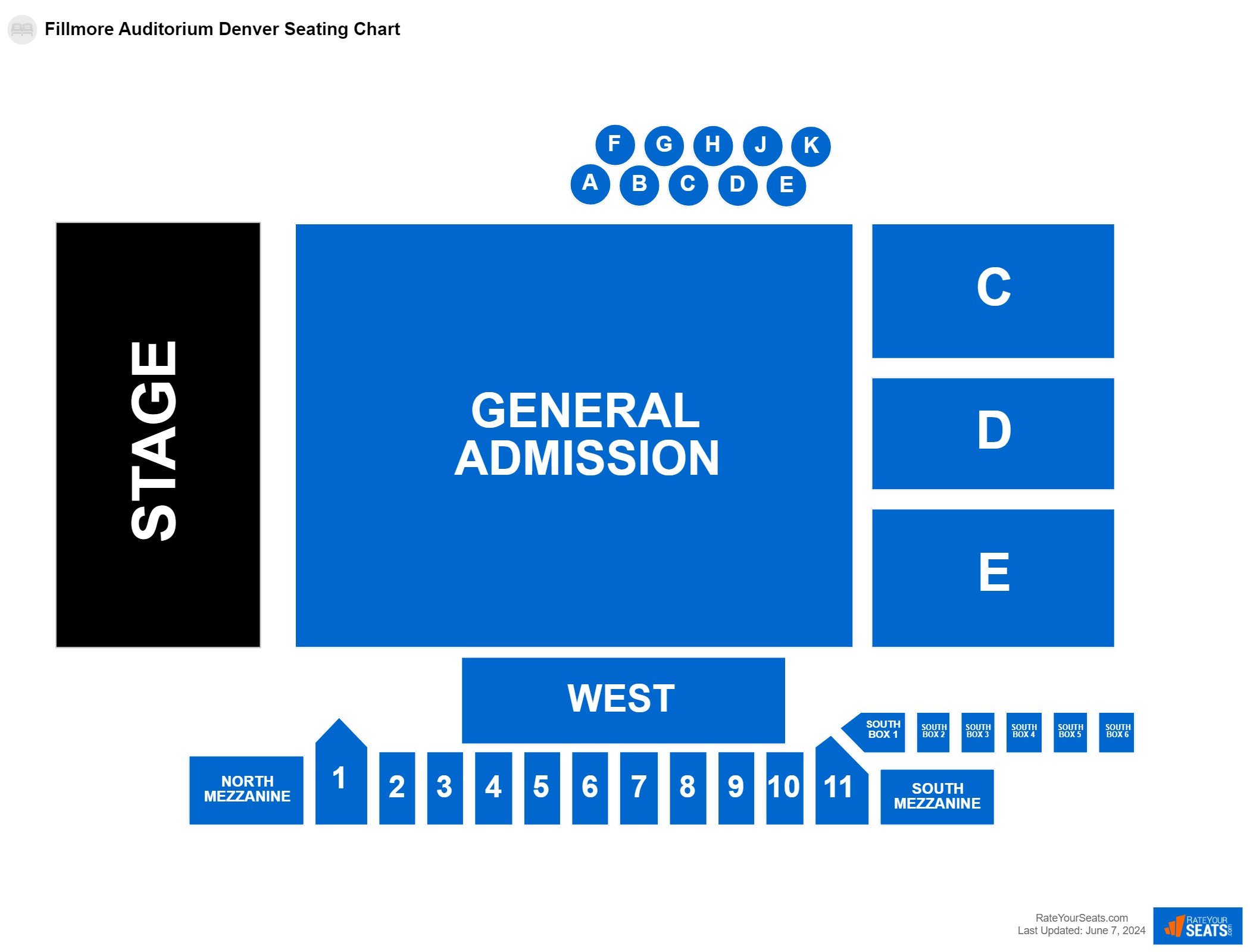 Fillmore Auditorium Denver Seating Chart - RateYourSeats.com