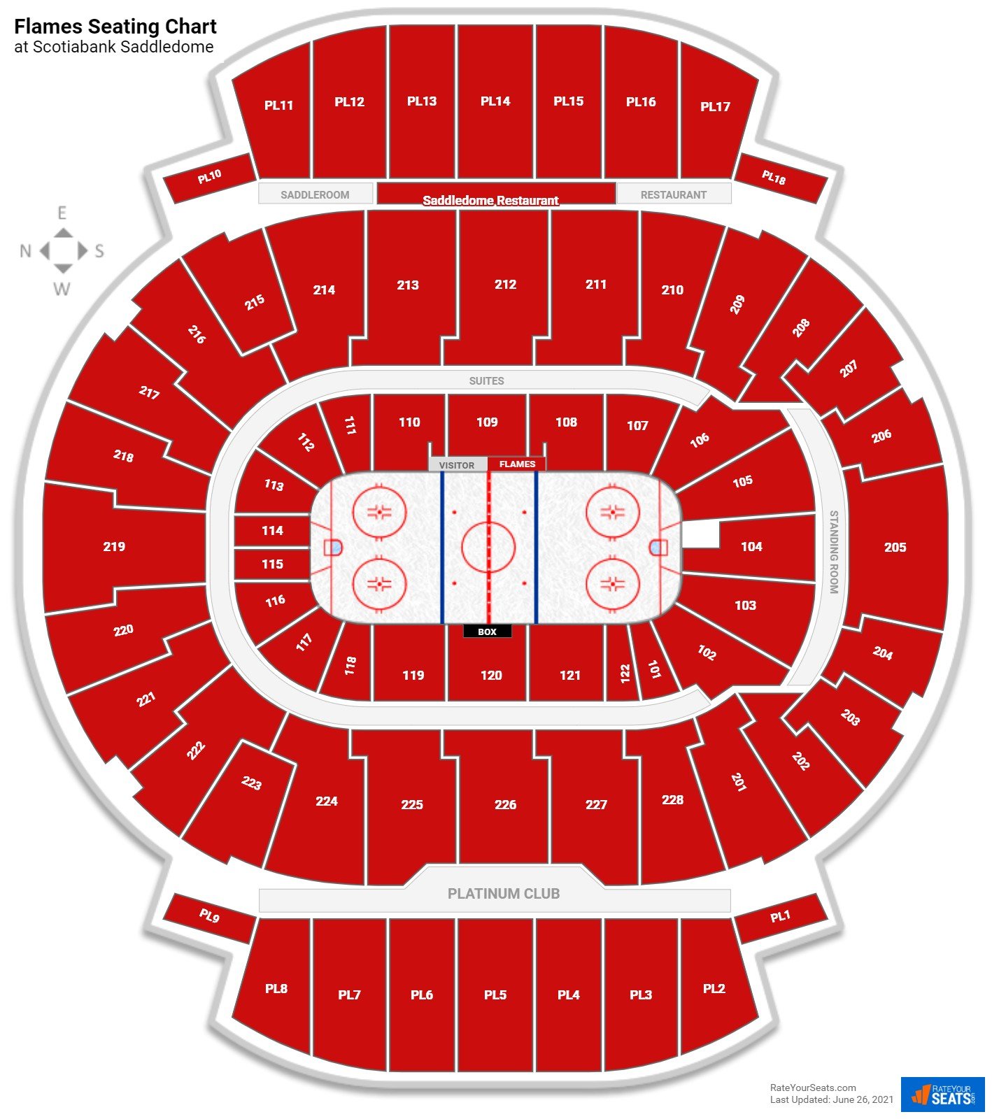 Calgary Flames' Press Level Seating At The Saddledome — The Blog According  To Buzz