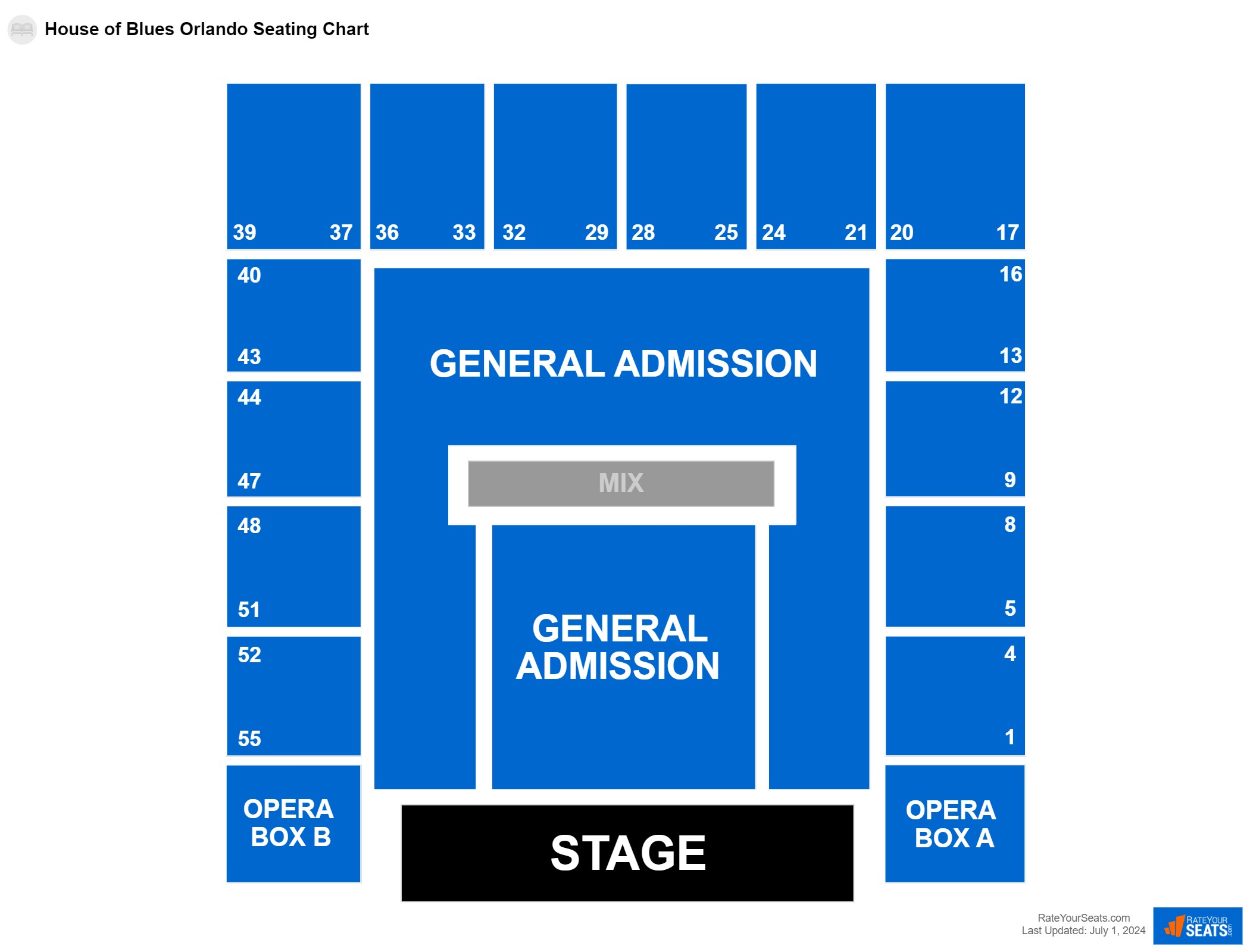 House Of Blues Orlando Seating Chart RateYourSeats