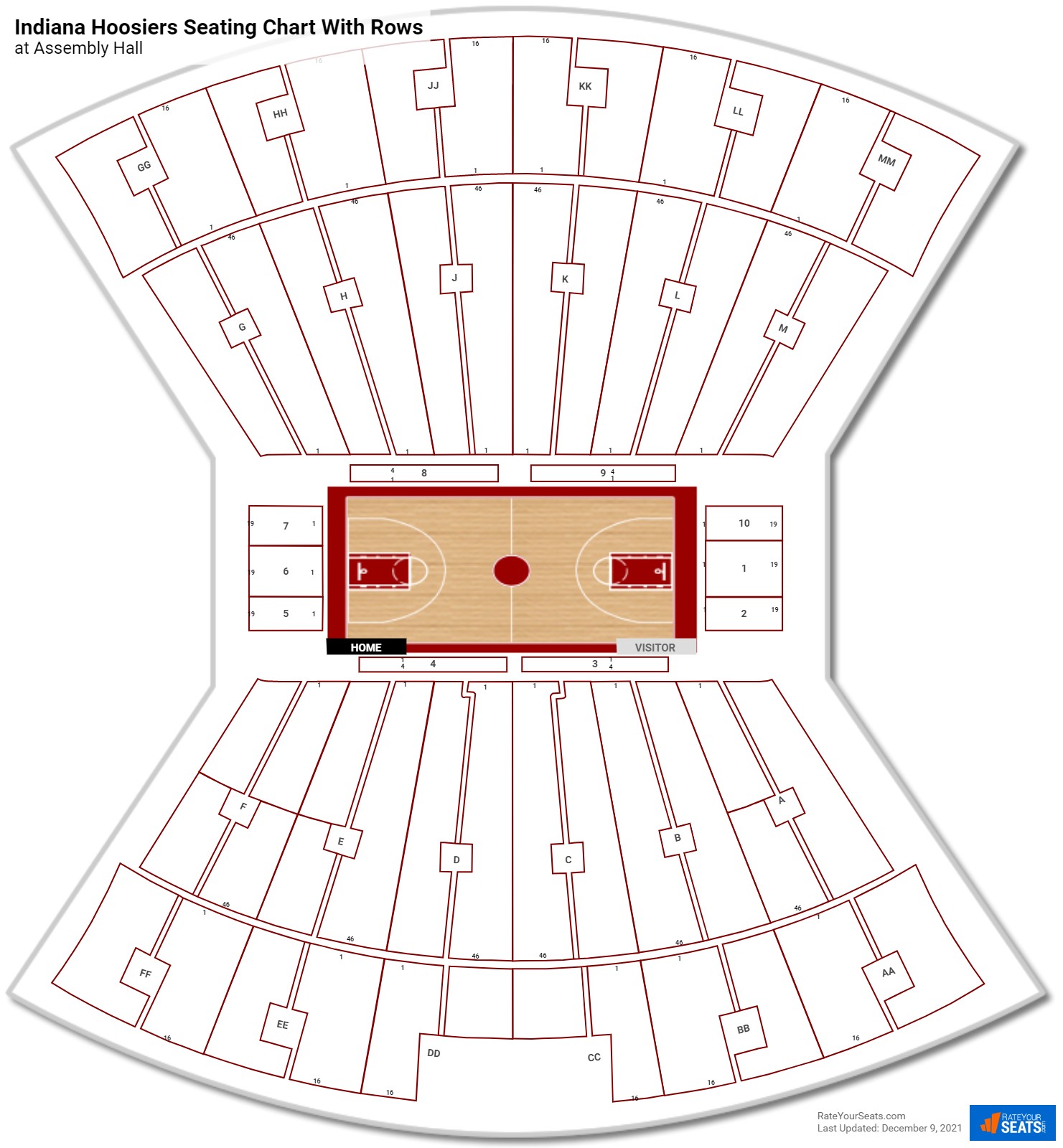 Assembly Hall Seating Charts