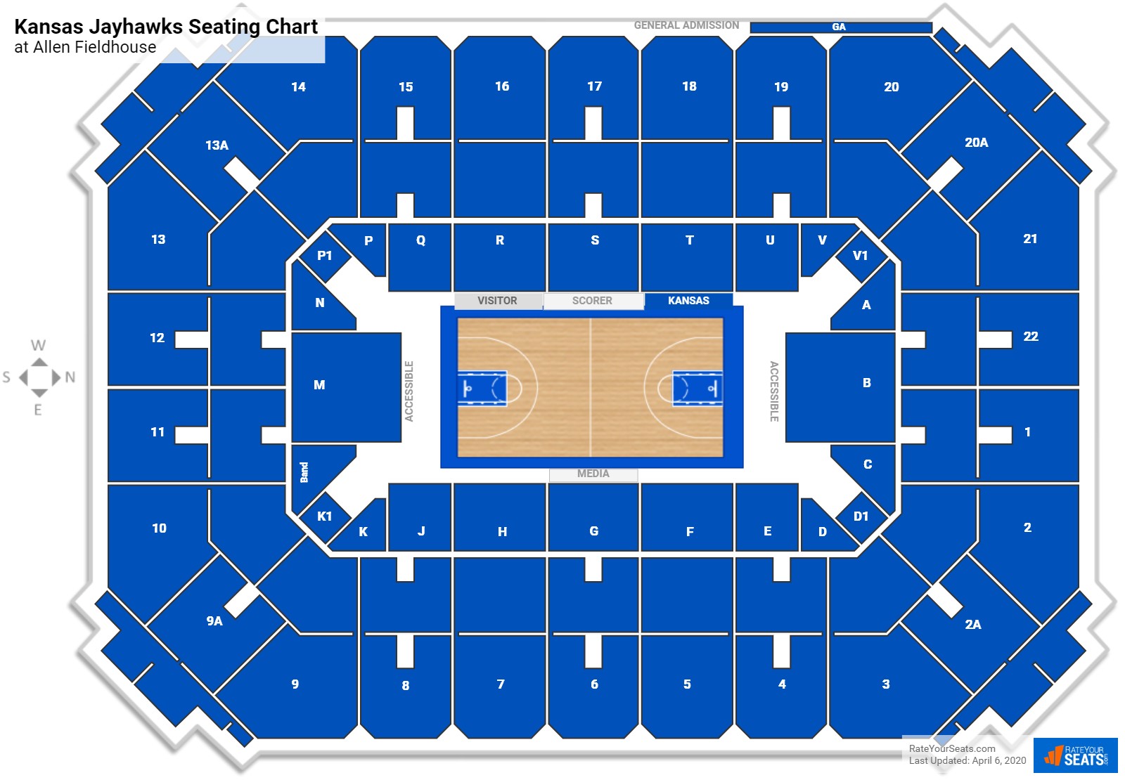 Allen Event Center Seating Map | Elcho Table