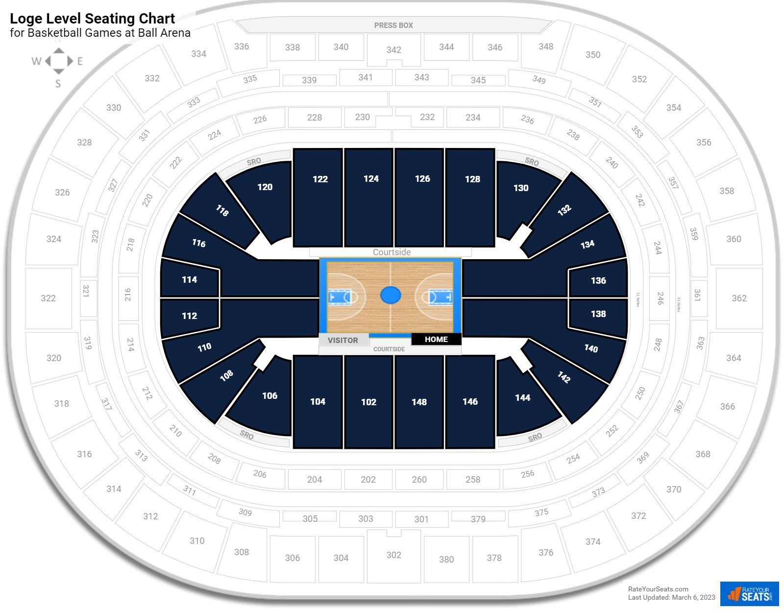 Ball Arena Virtual Seating Chart
