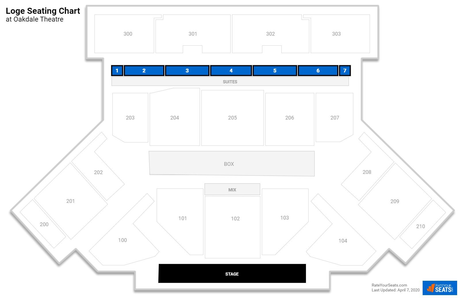 Toyota Oakdale Theatre Seating Chart