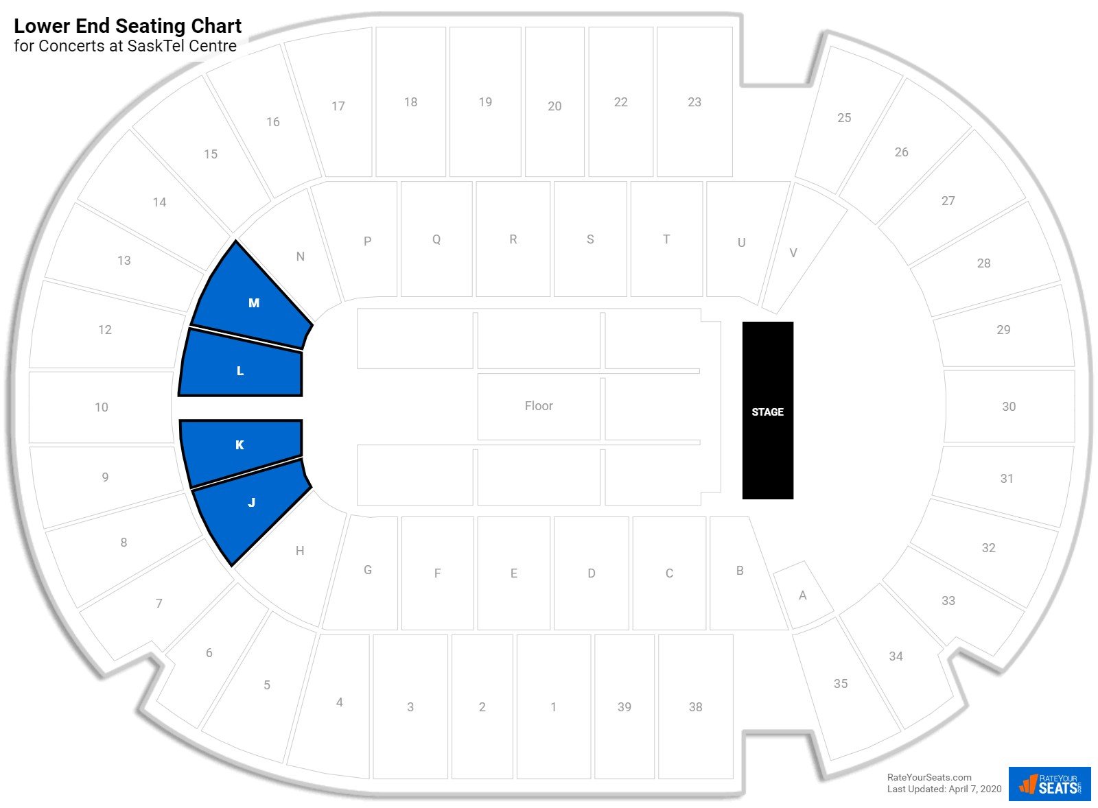 SaskTel Centre Seating - RateYourSeats.com