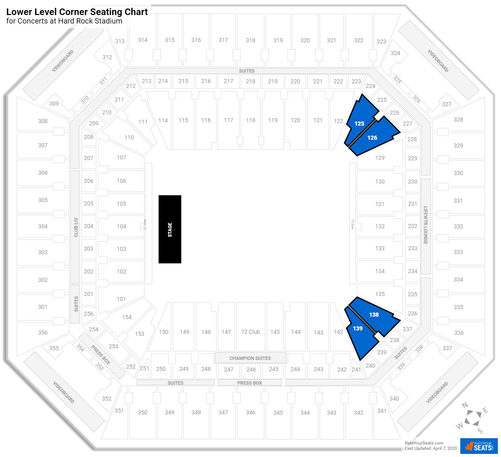 Hard Rock Stadium Seating for Concerts