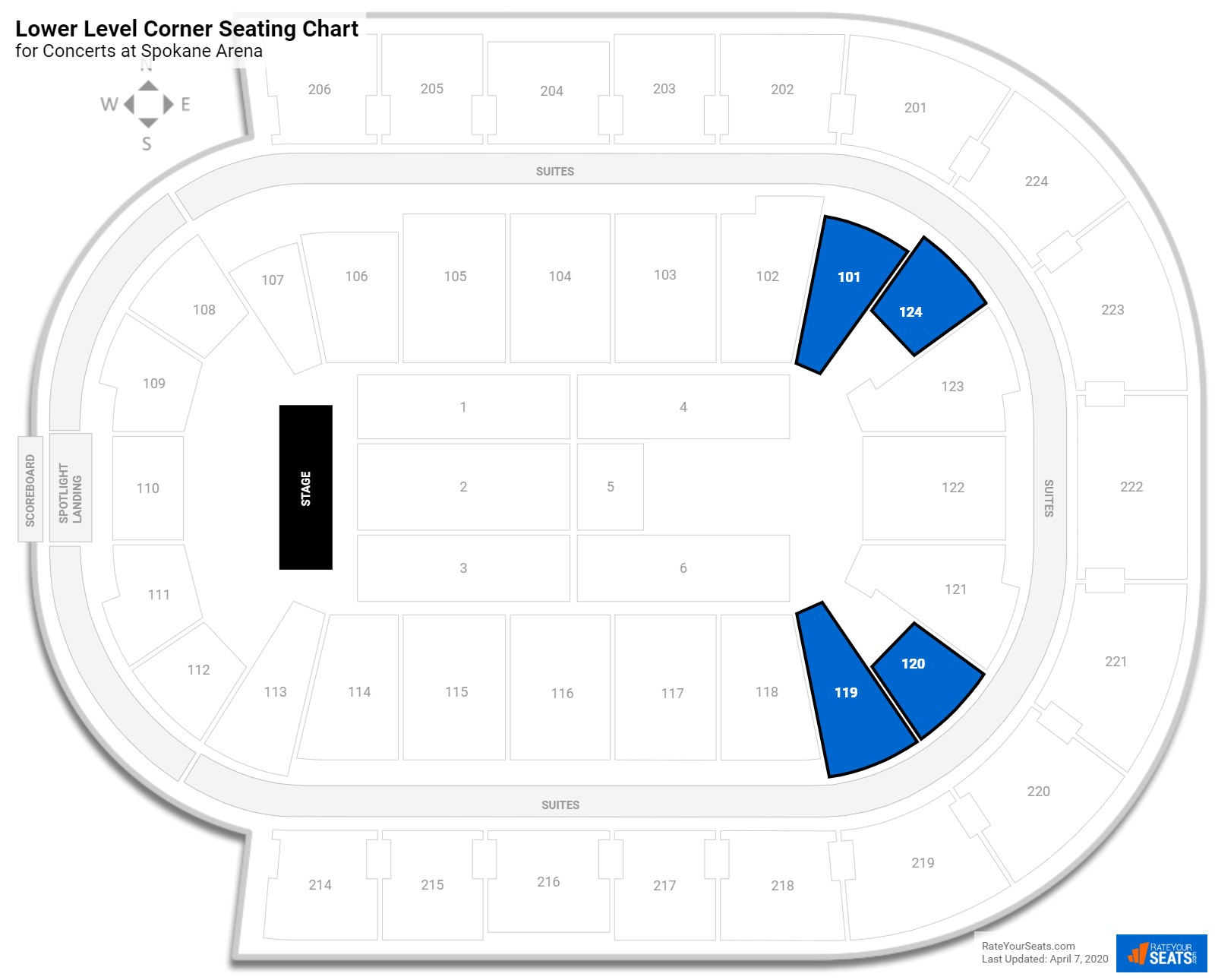 Spokane Arena Seating for Concerts