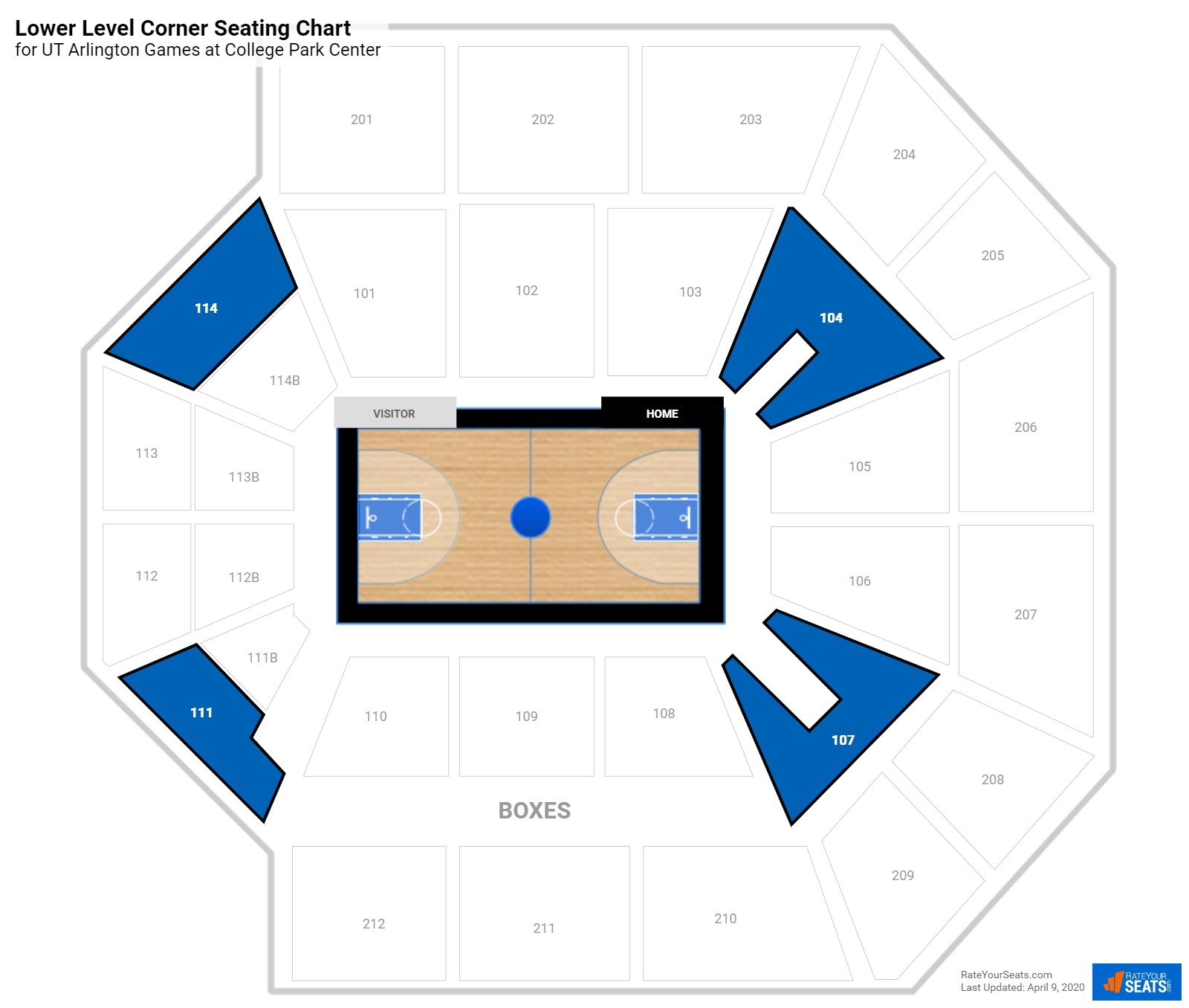 College Park Center Seating Chart