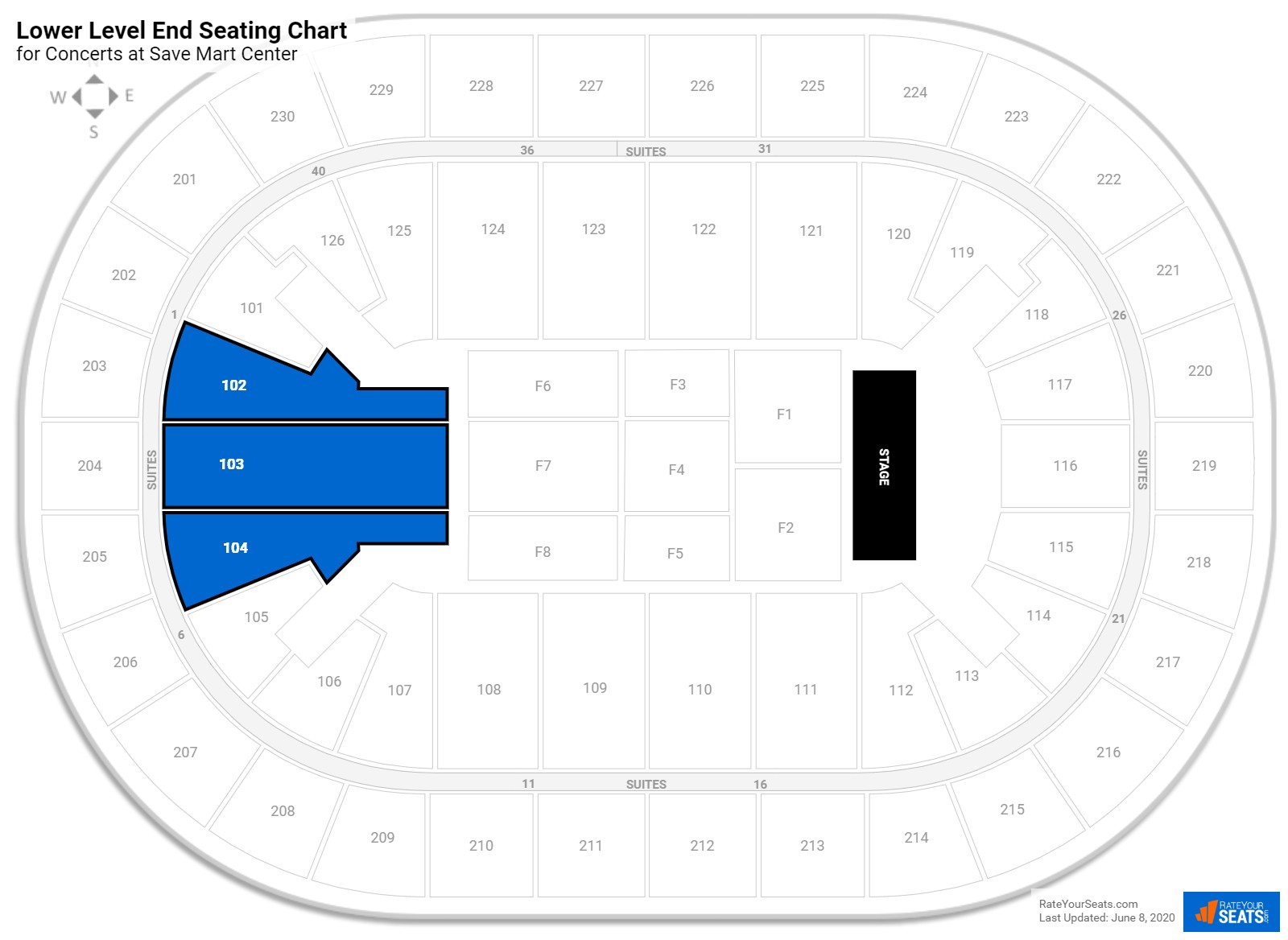 Save Mart Seating Chart