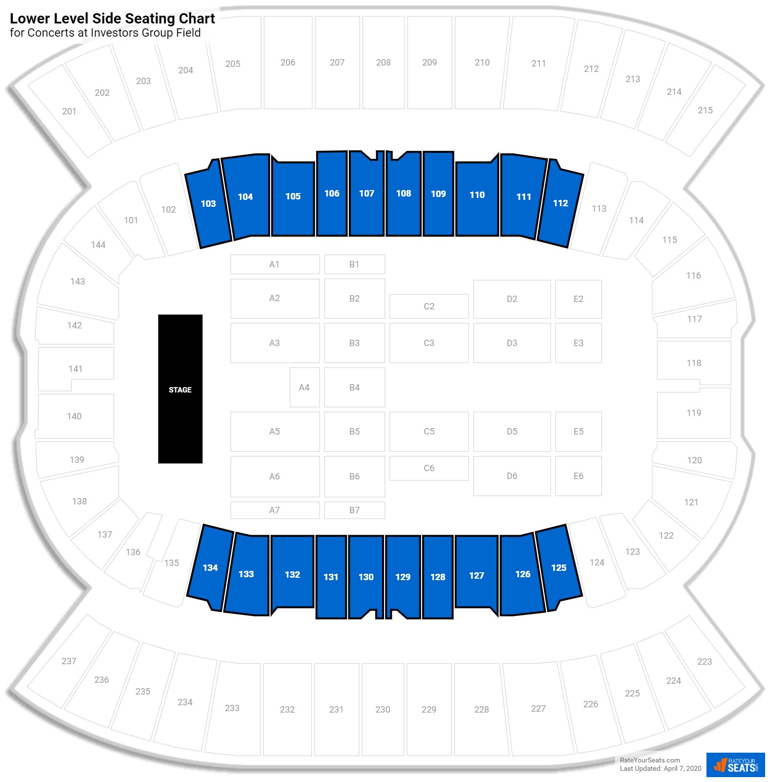 Investors Group Field Seating - RateYourSeats.com