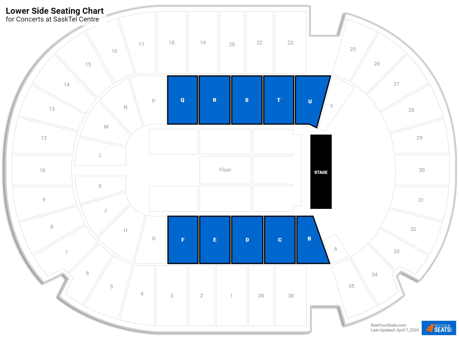 SaskTel Centre Seating - RateYourSeats.com