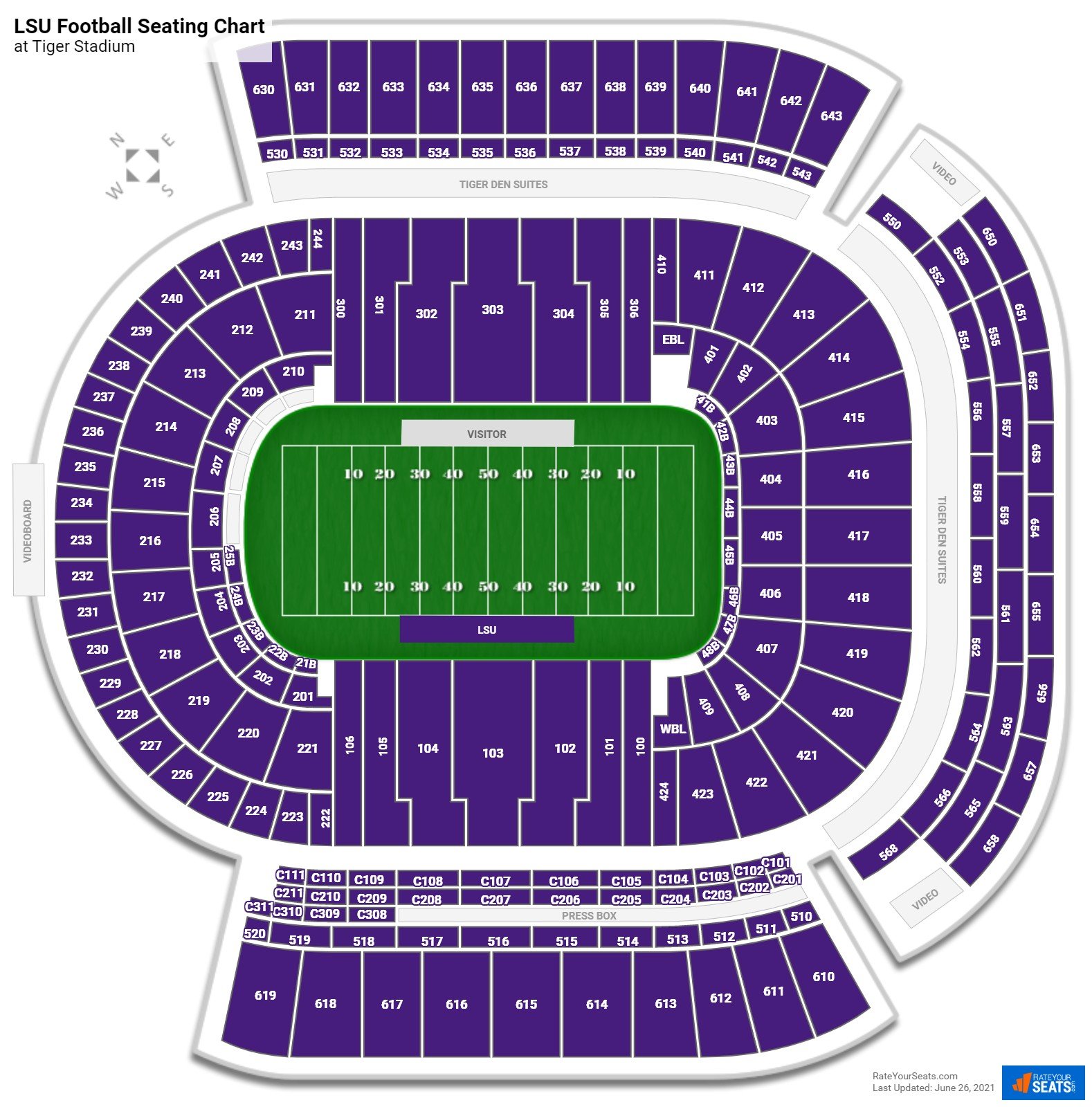 tigers seating chart