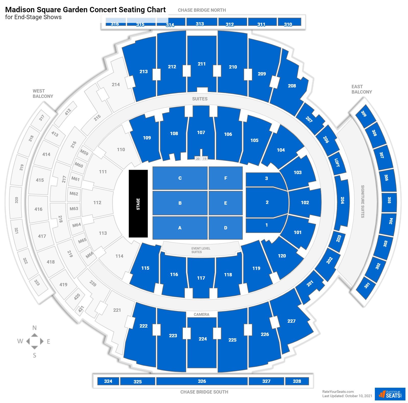 Madison Square Garden Seating Charts for Concerts
