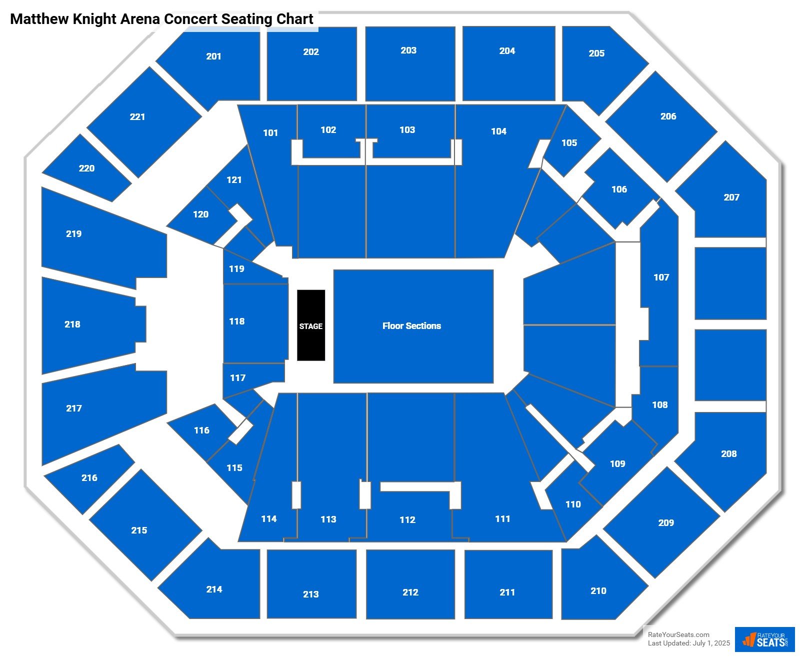 Matthew Knight Arena Concert Seating Chart