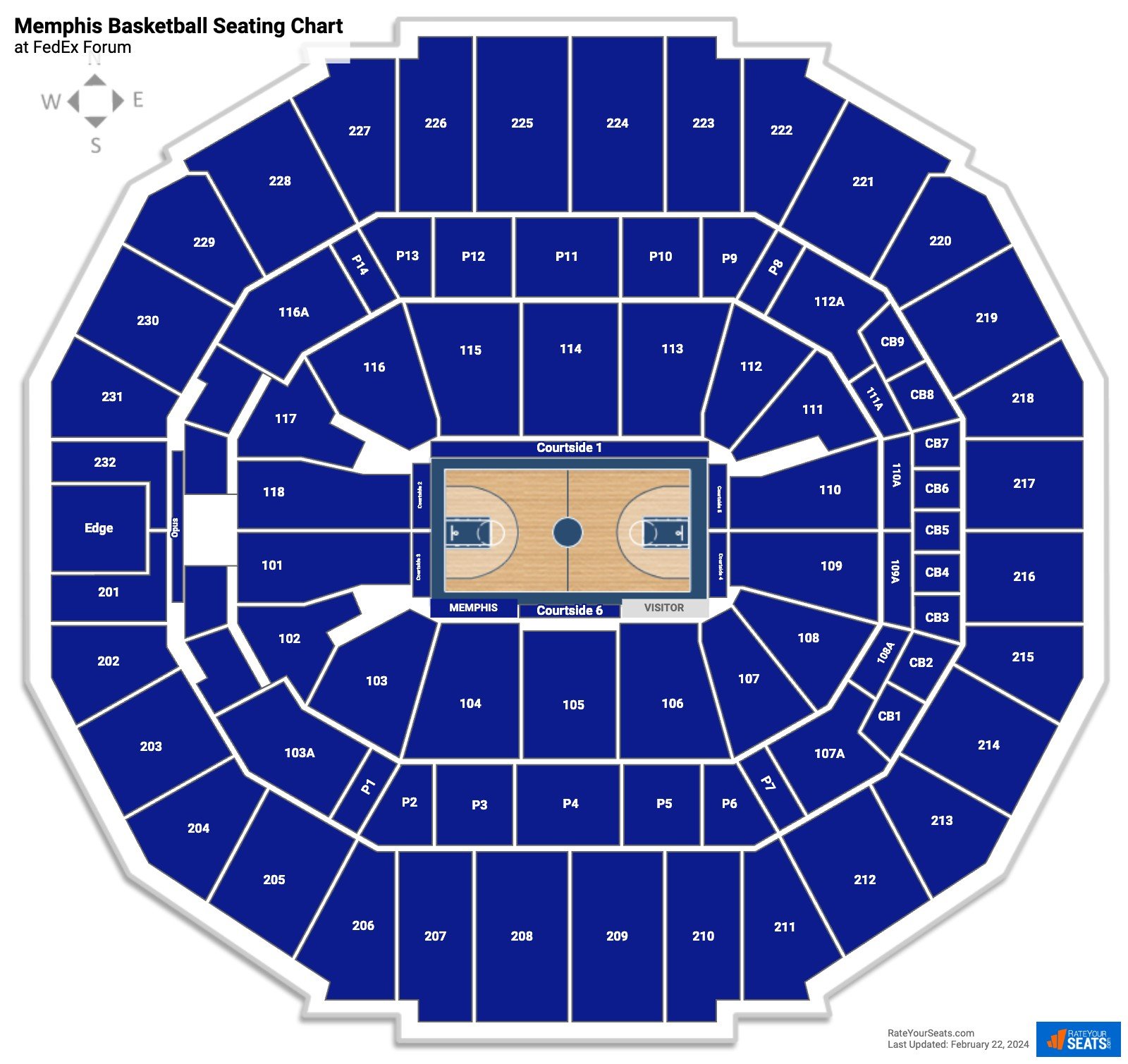 Memphis Basketball Seating Chart