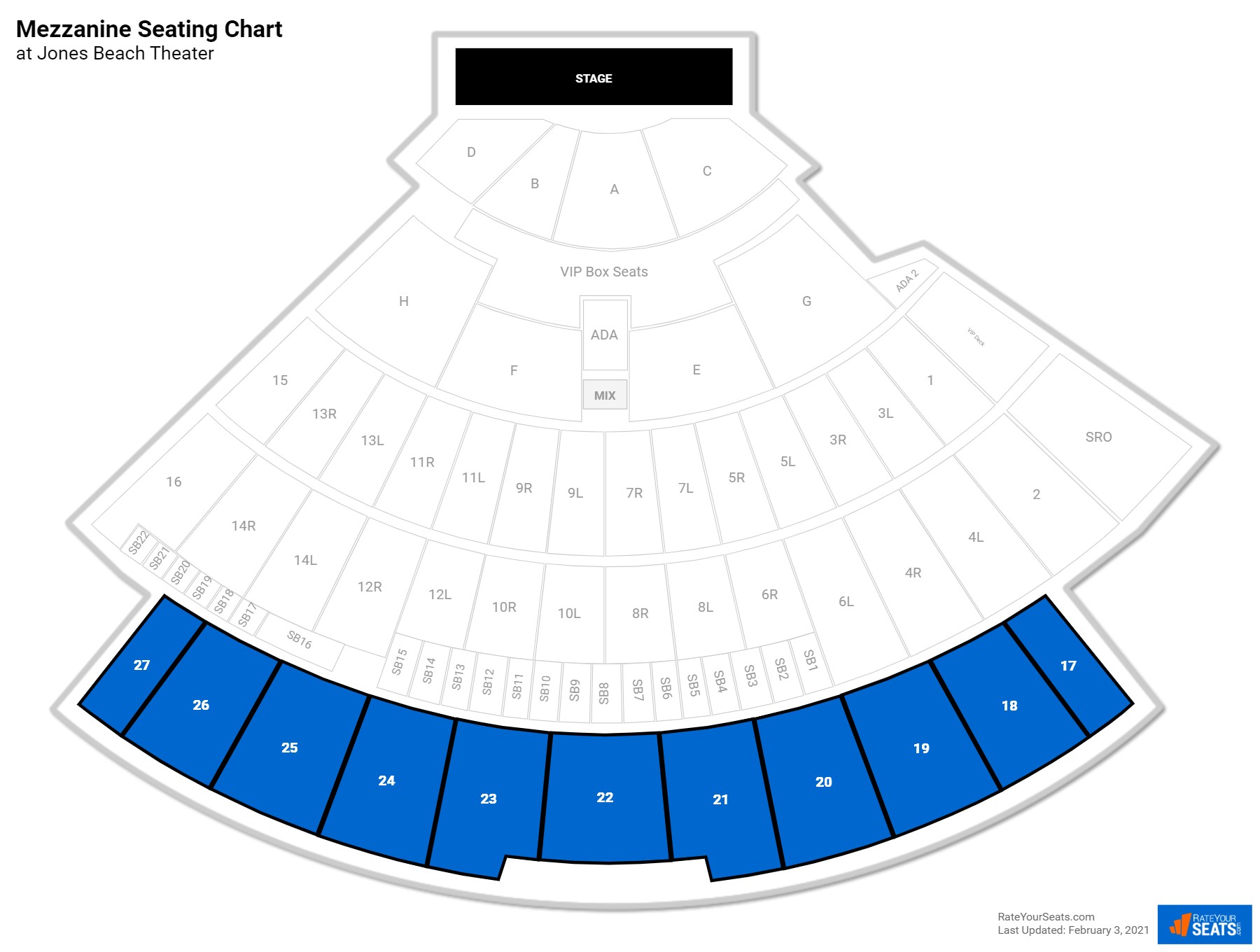 Jones Beach Theater Seating