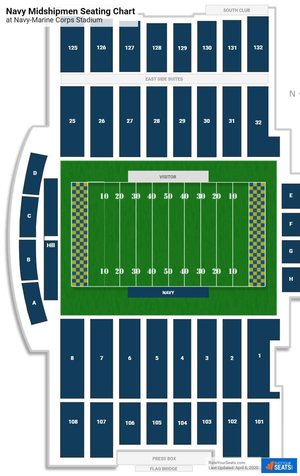 Navy Marine Corps Stadium Seating Chart Images and Photos finder