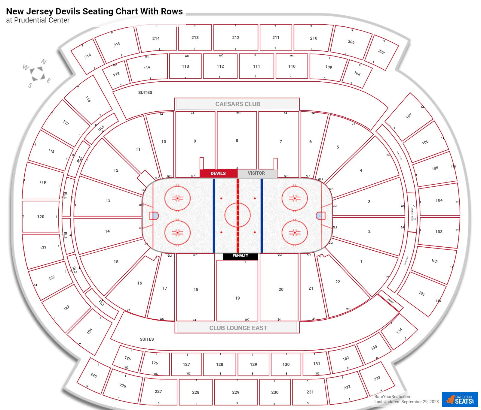 Prudential Center, section Suite, home of New Jersey Devils, New Jersey  Nets, Seton Hall Pirates, New York Liberty, page 1